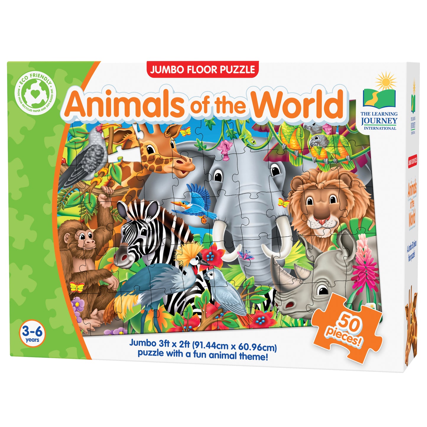 Jumbo Floor Puzzle Animals of the World | Jigsaw Puzzle For Kids