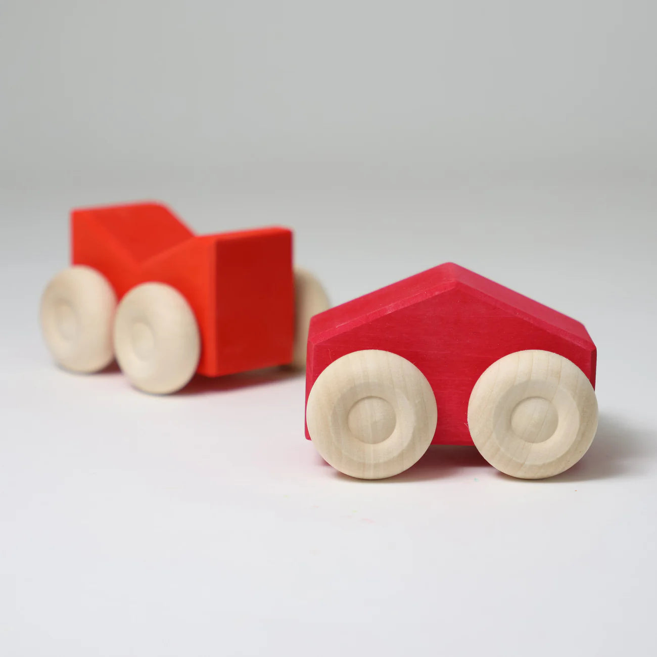 Red - Stacking Cars | Wooden Push & Pull Toy Car
