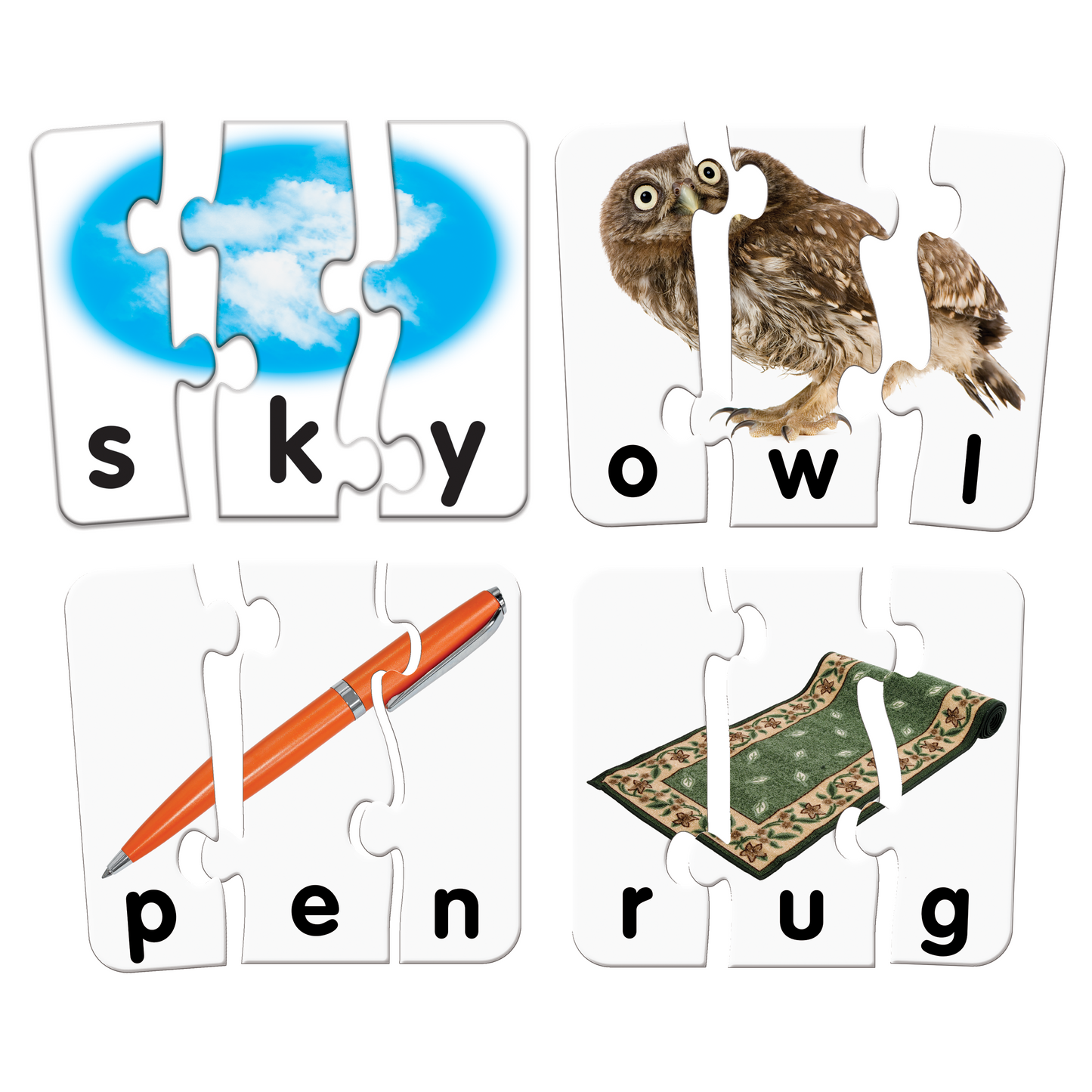 Match It! 3 Letter Words | Jigsaw Puzzles For Kids