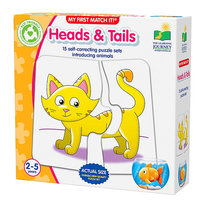 My First Match It! Heads and Tails | Counting Puzzles | Jigsaw Puzzles For Kids