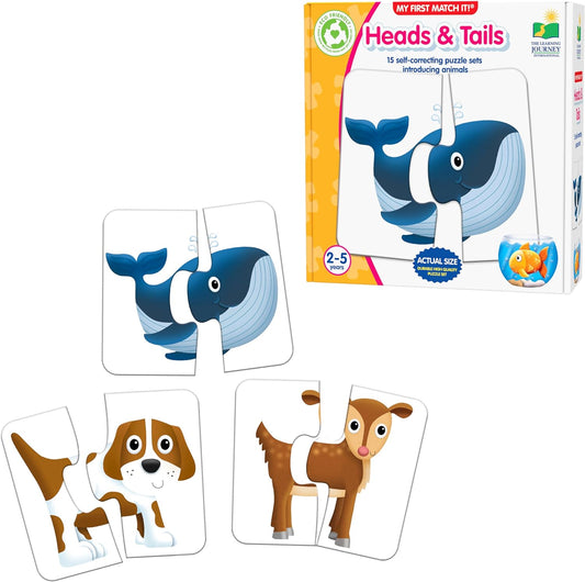 My First Match It! Heads and Tails | Counting Puzzles | Jigsaw Puzzles For Kids