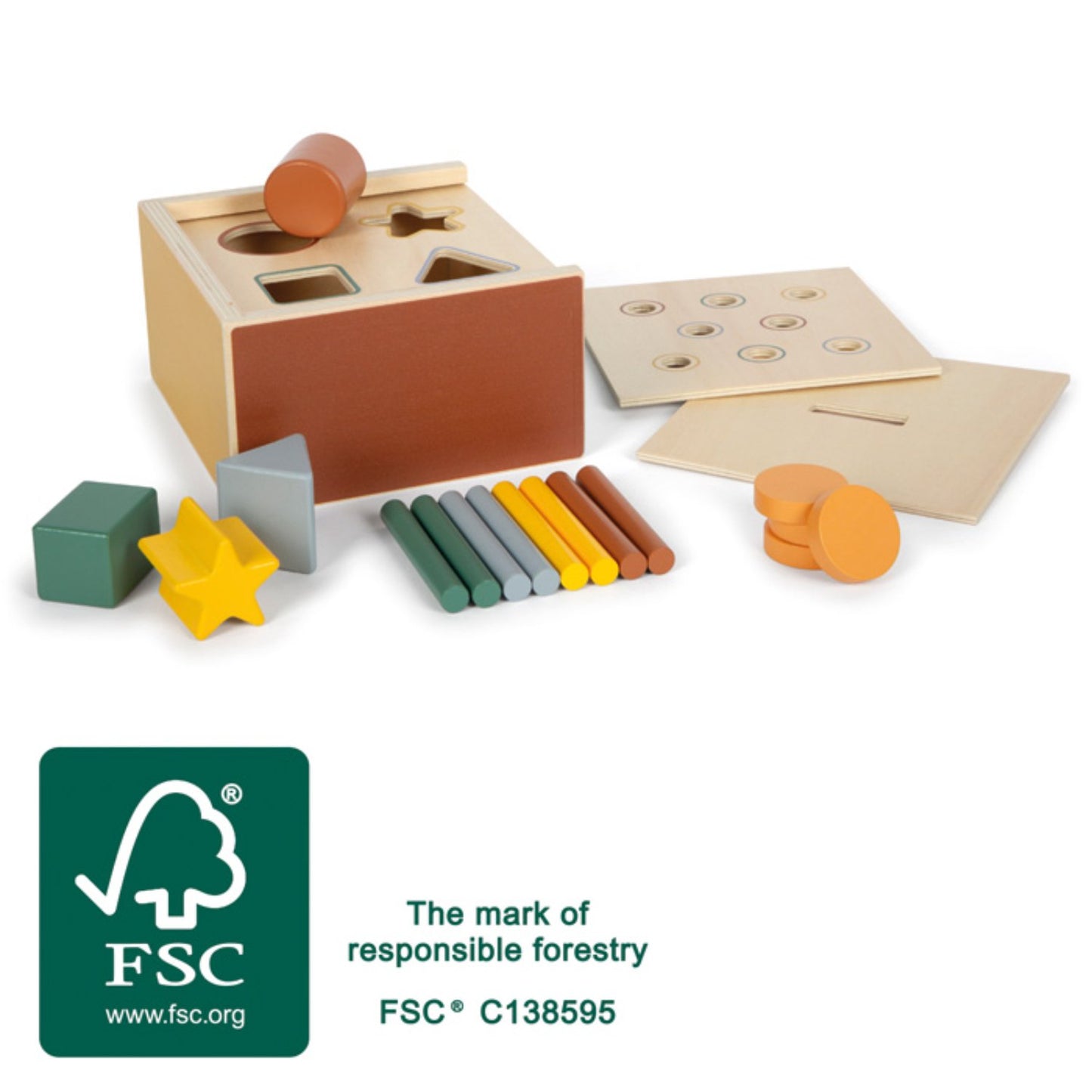 Montessori Shape-Fitting Game | Sorting & Stacking Toy