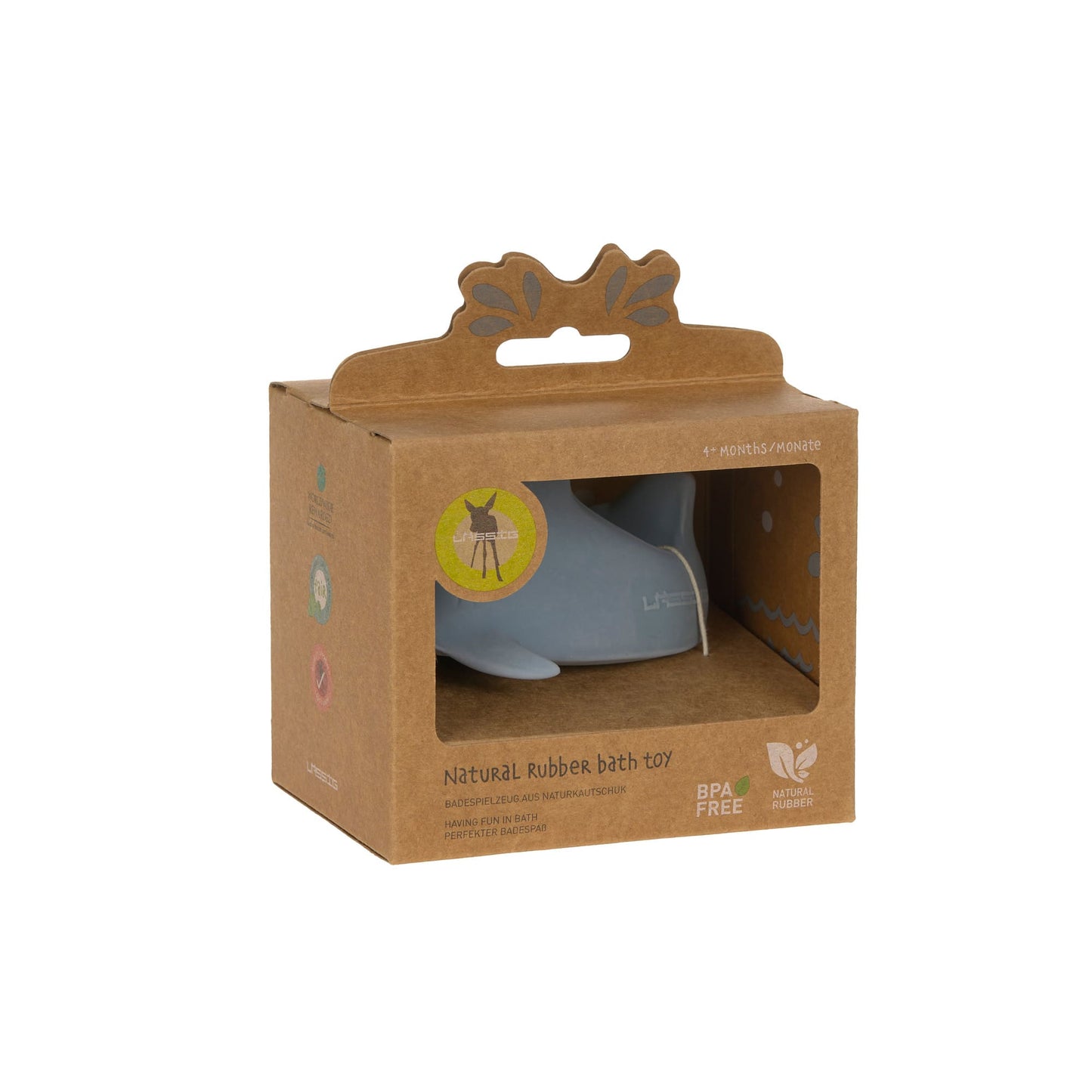 Shark | Natural Rubber Rattle & Bath Toy