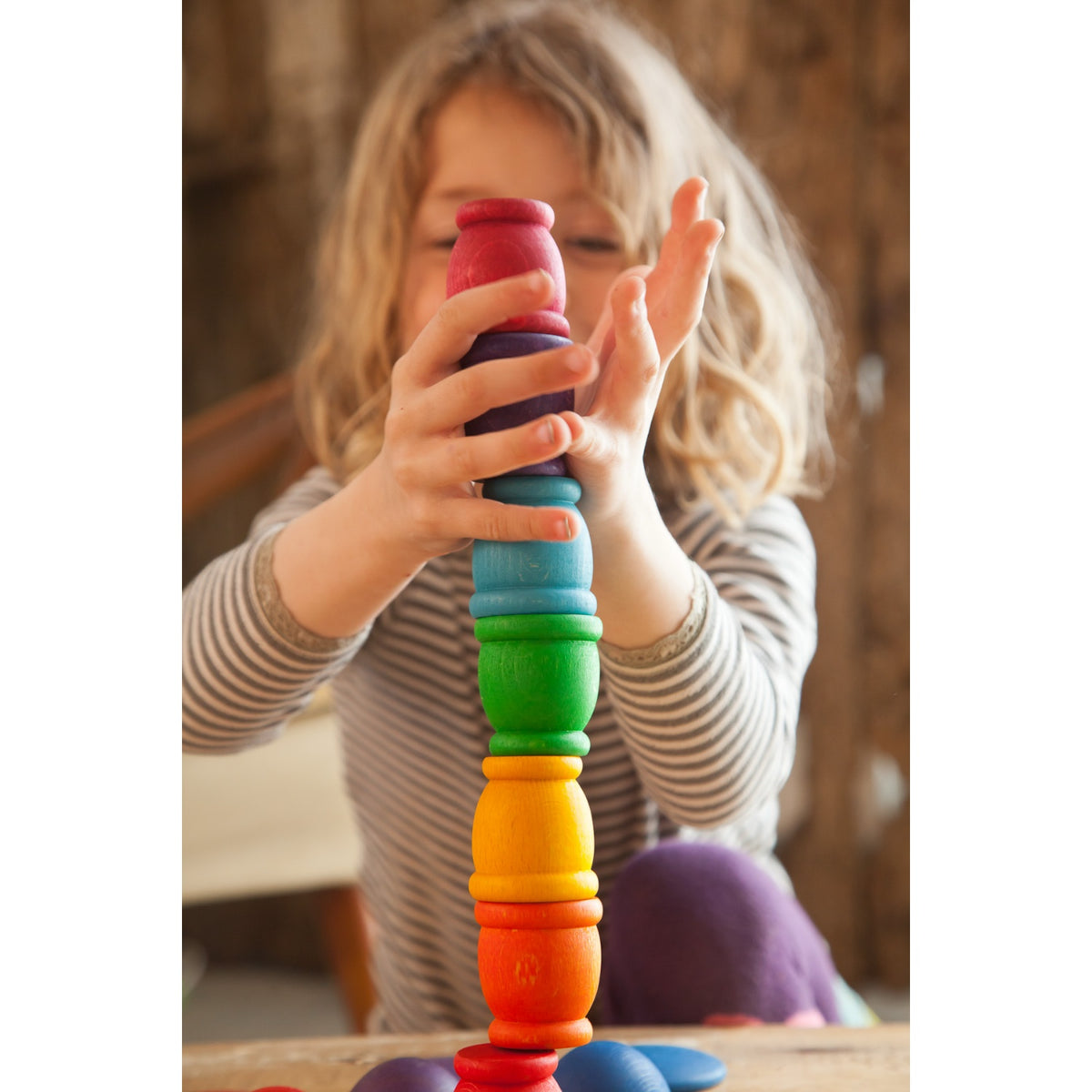 12 Mates - Cups | Loose Parts | Wooden Sorting & Stacking Toy