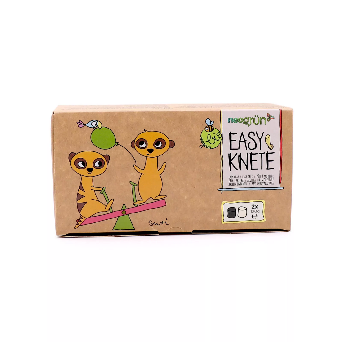 Kid’s Organic Soft Modelling Clay Black and White | Child-Safe, Eco-Friendly, Plant-based | Certified Organic