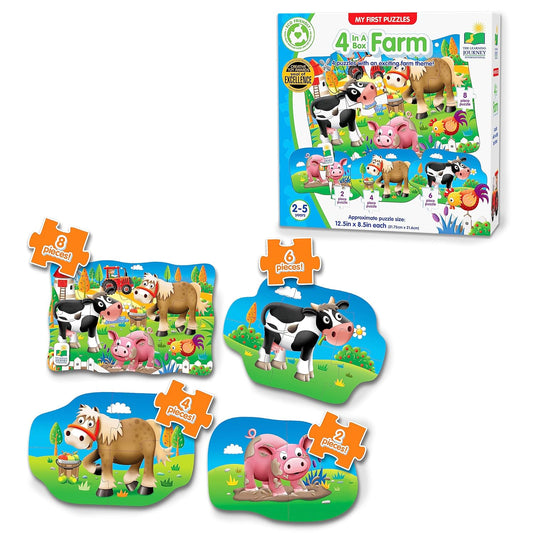 My First Puzzle Set - 4 in a box - Farm | Jigsaw Puzzle For Kids