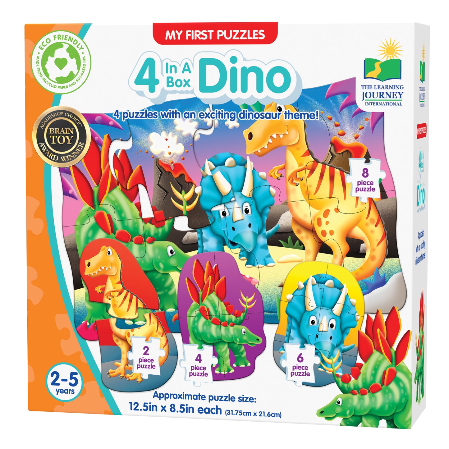My First Puzzle Set - 4 in a box - Dino | Jigsaw Puzzle For Kids