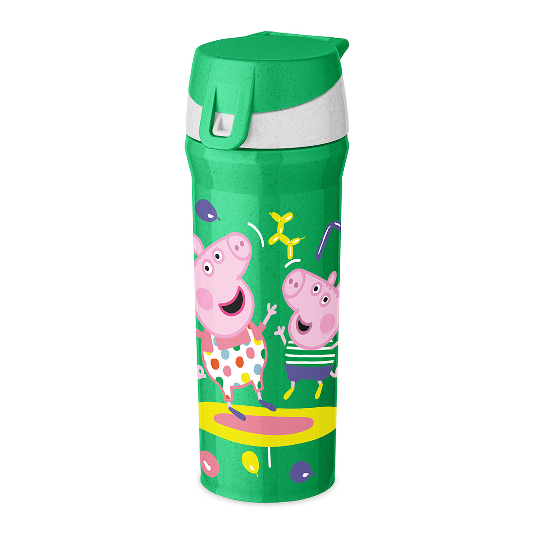 Peppa Pig Pop | Kids Water Bottle - Organic Spring Green | 500 ml | Organic Bio-Circular | Made in Germany