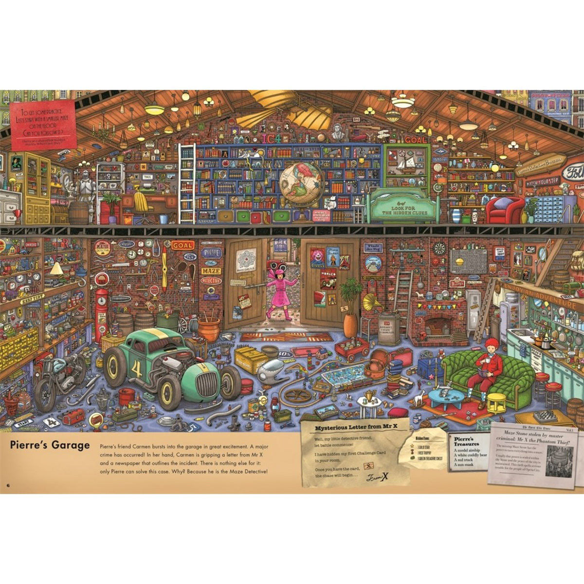Sample pages (7) from 'Pierre the Maze Detective: The Search for the Stolen Maze St…' by Hiro Kamigaki - children's paperback