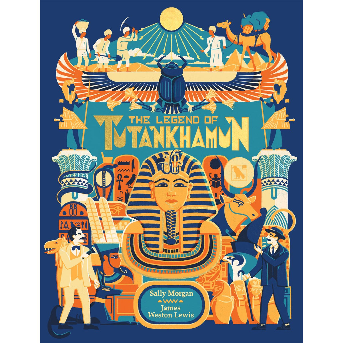 Children's paperback cover: 'Legend of Tutankhamun' by James Weston Lewis and Sally Morgan
