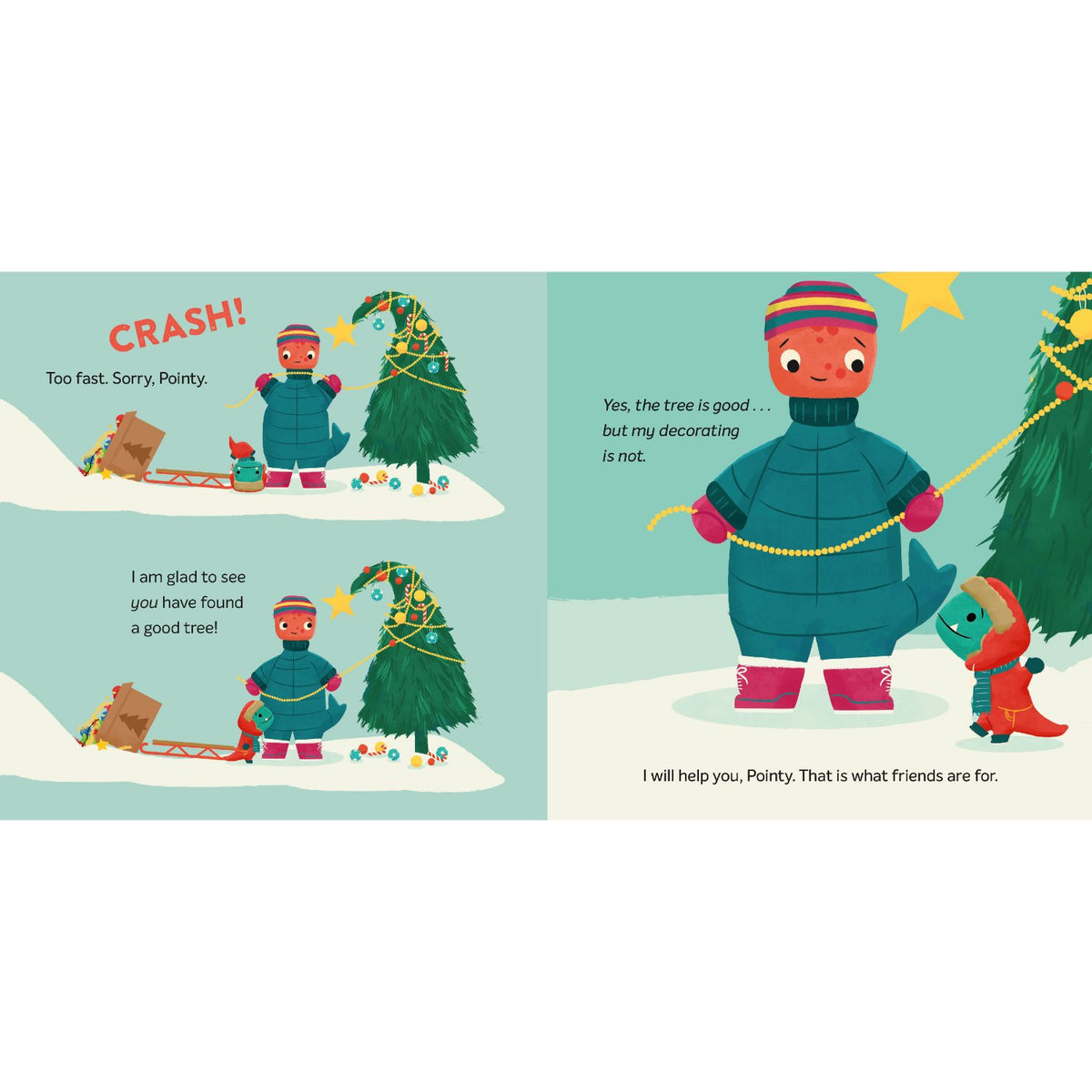 Sample pages (7) from 'Tiny T. Rex and the Littlest Star' by Jonathan Stutzman and Jay Fleck - preschool hardcover