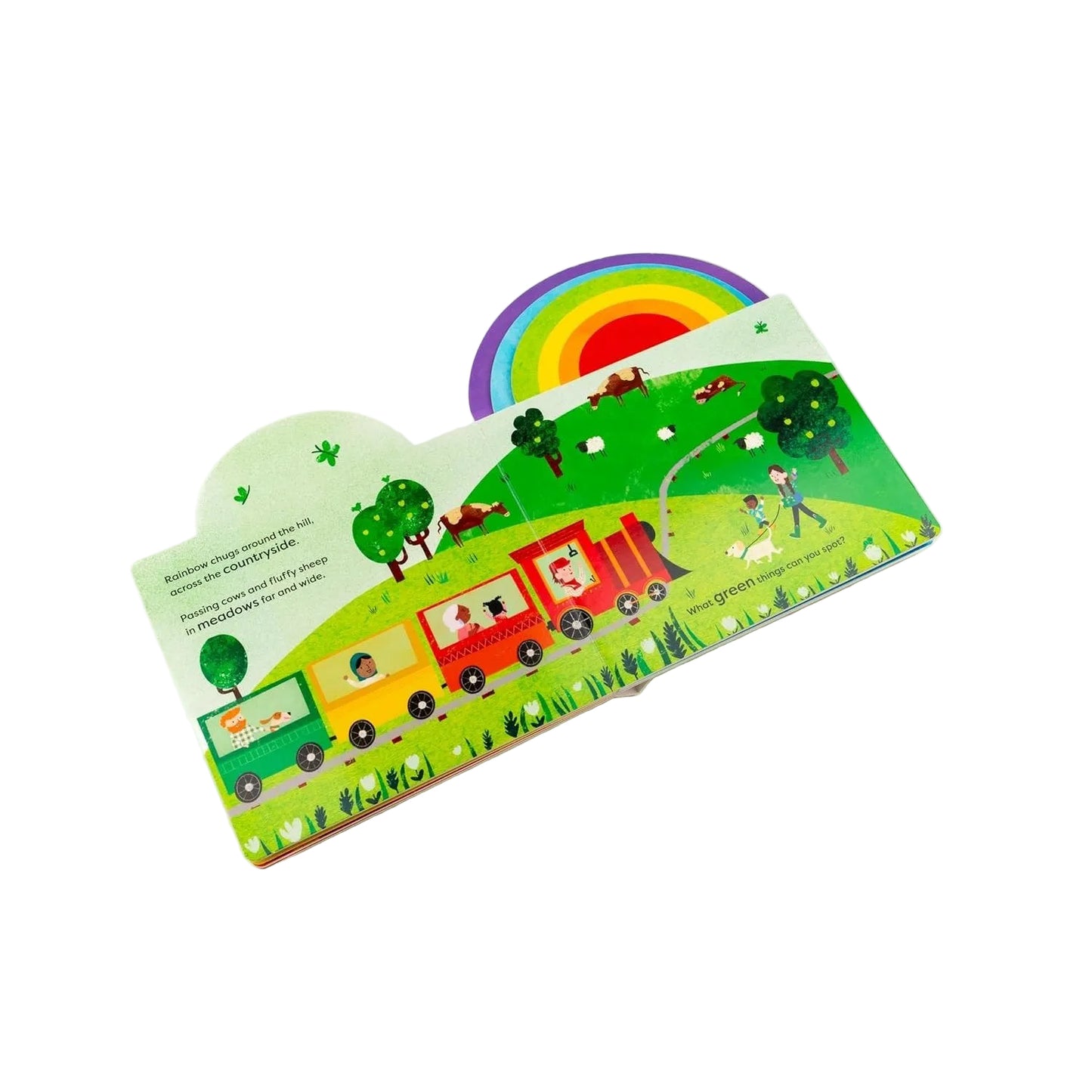 Rainbow Train | Board Book | Children's Early Learning Book