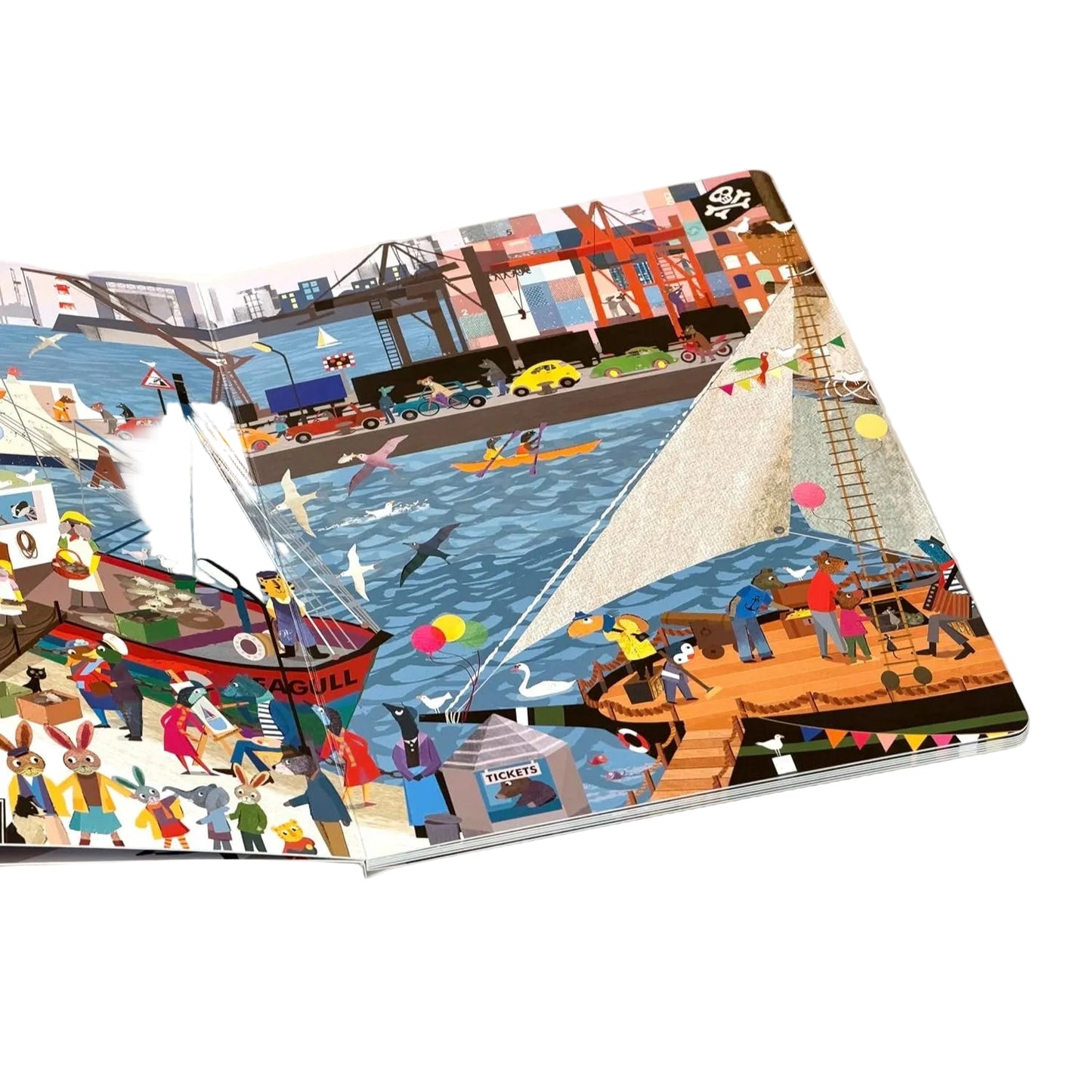 Day at Fluffyville Port - A Look and Find Book | Board Book | Children’s Activity Book