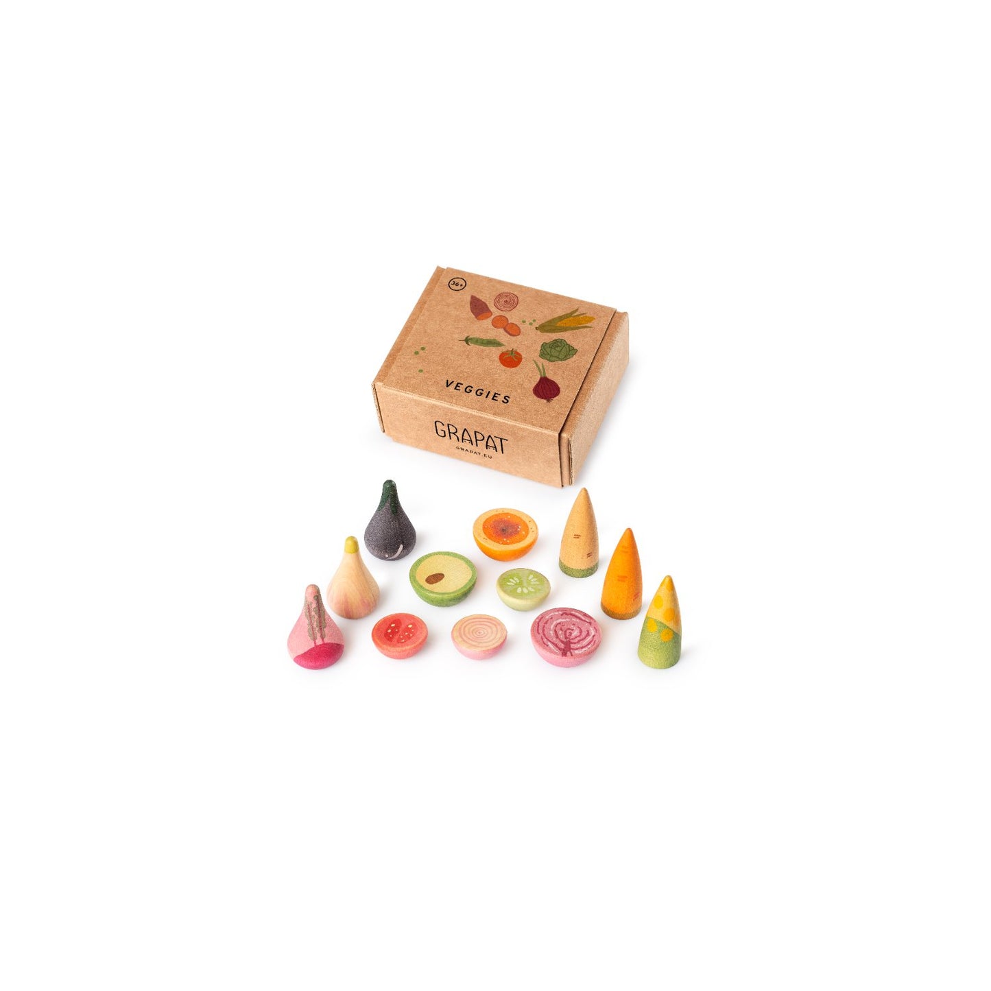 Veggies | Wooden Pretend Play Toy for Kids | Open-Ended Play