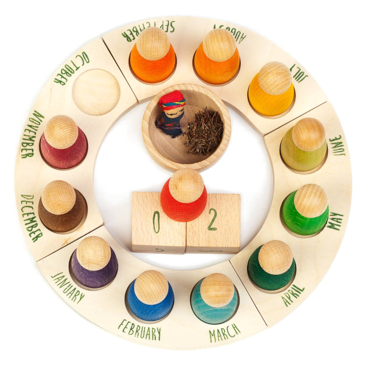 Perpetual Calendar | Wooden Toys for Kids | Open-Ended Play