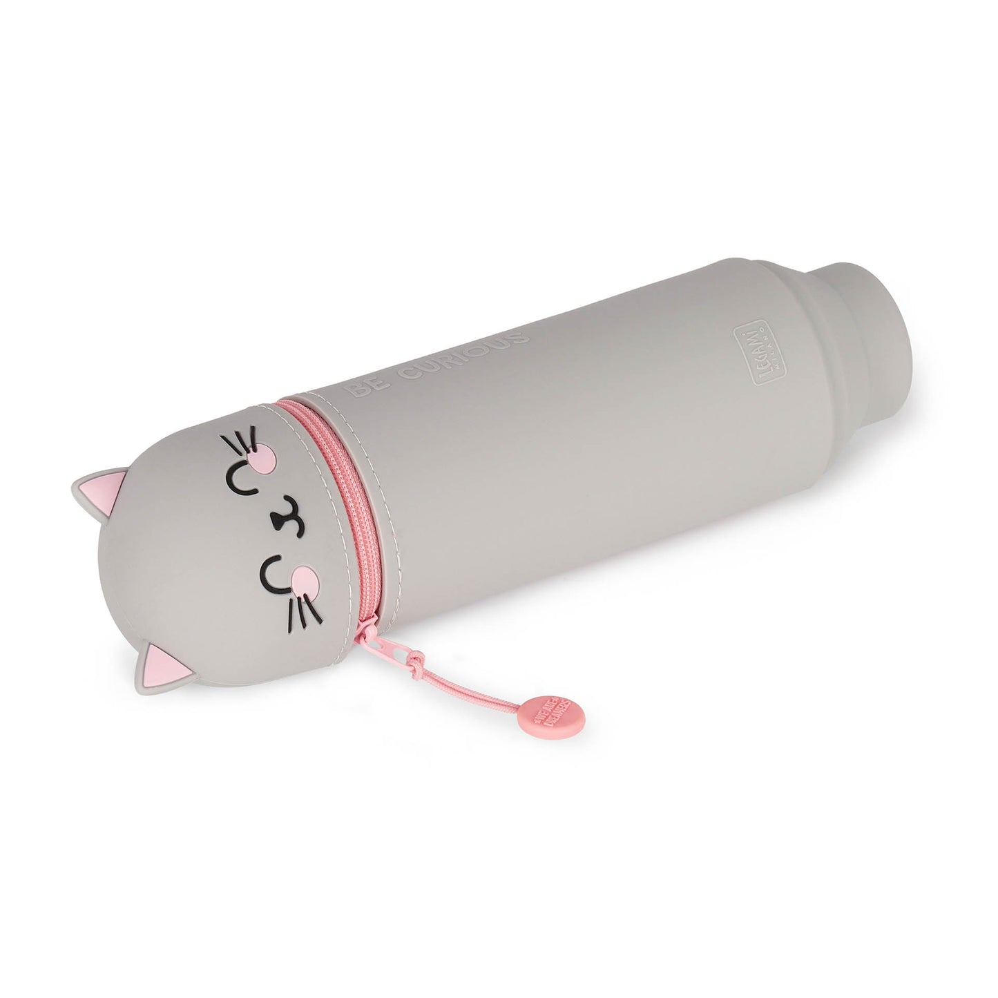 Kitty "Be Curious" | 2-In-1 Silicone Pencil Case