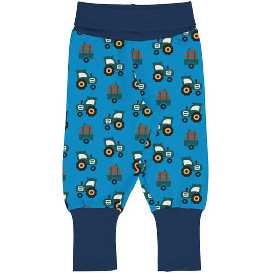 Tractor | Baby & Toddler Waist Pants | Forest | GOTS Organic Cotton