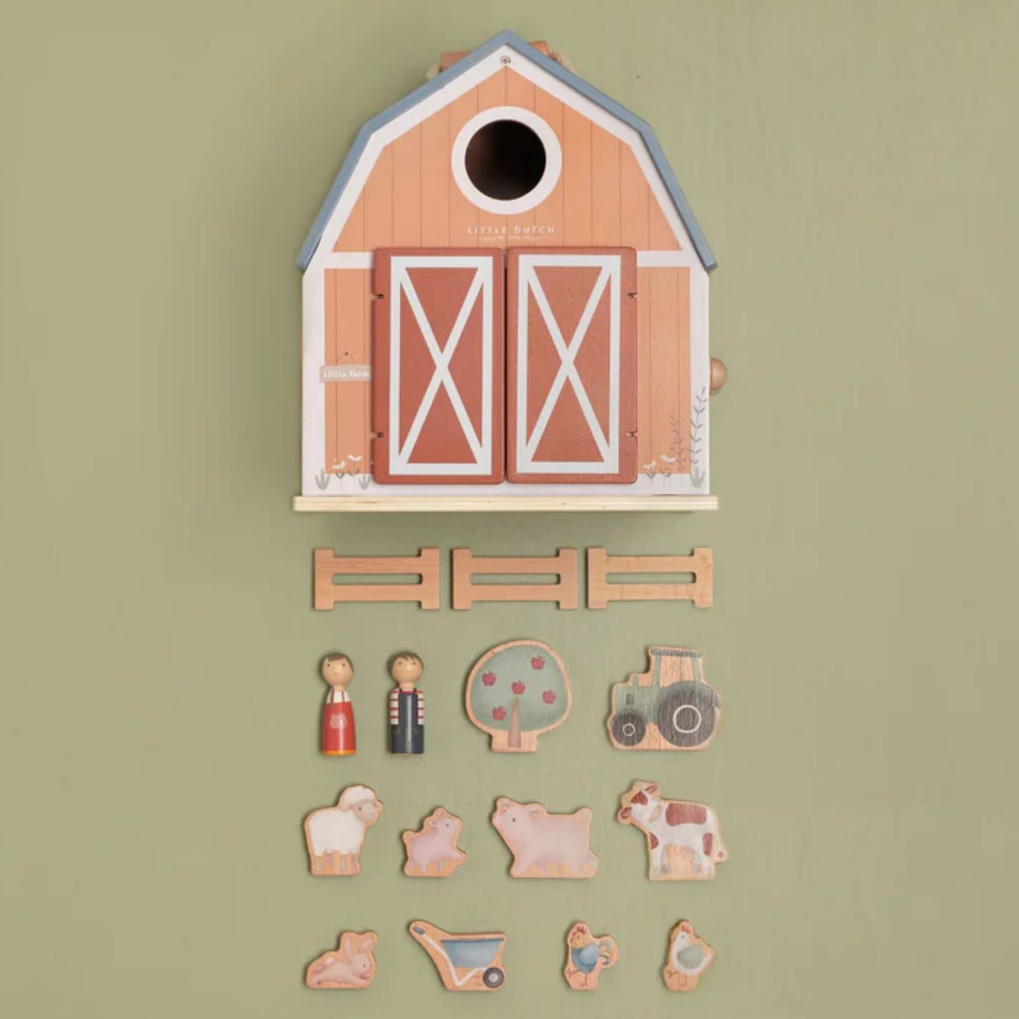 Doll's House Little Farm | Wooden Toy Set for Imaginative Play