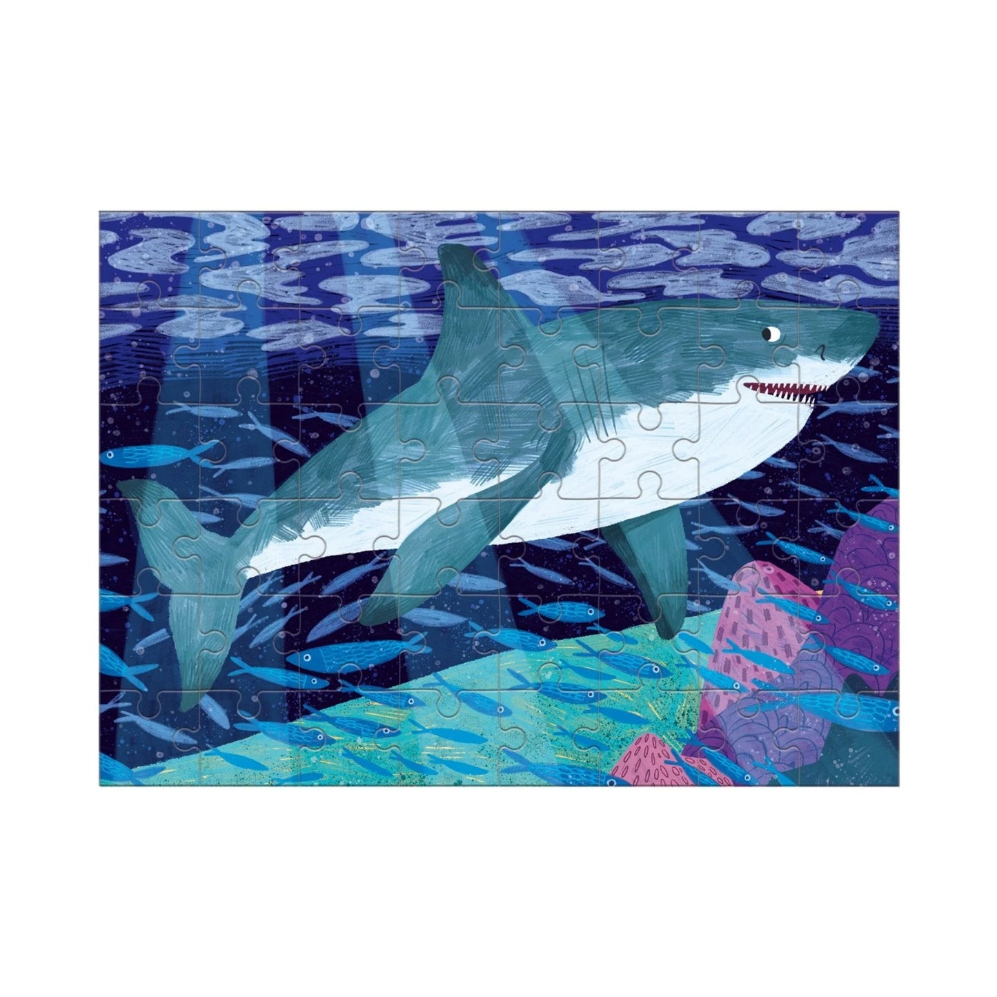 Great White Shark Mini Puzzle | 48 Piece Jigsaw Puzzle For Kids