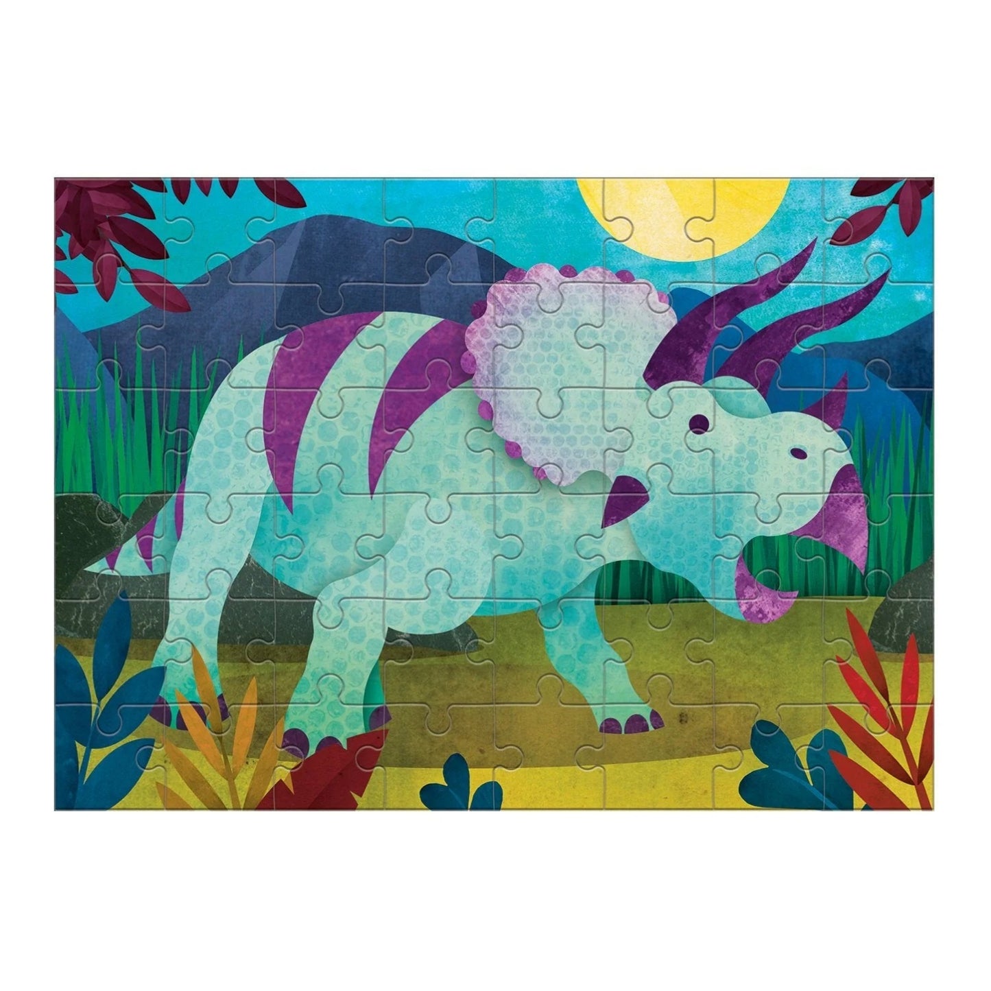 Triceratops Mini Puzzle | 48 Piece Jigsaw Puzzle For Kids