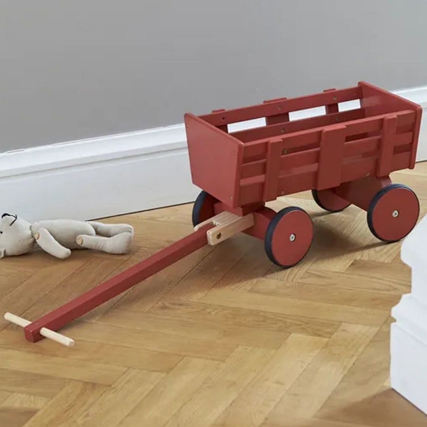 Doll Wagon - Dark Red | Carl Larsson Collection | Wooden Pretend Play Toy