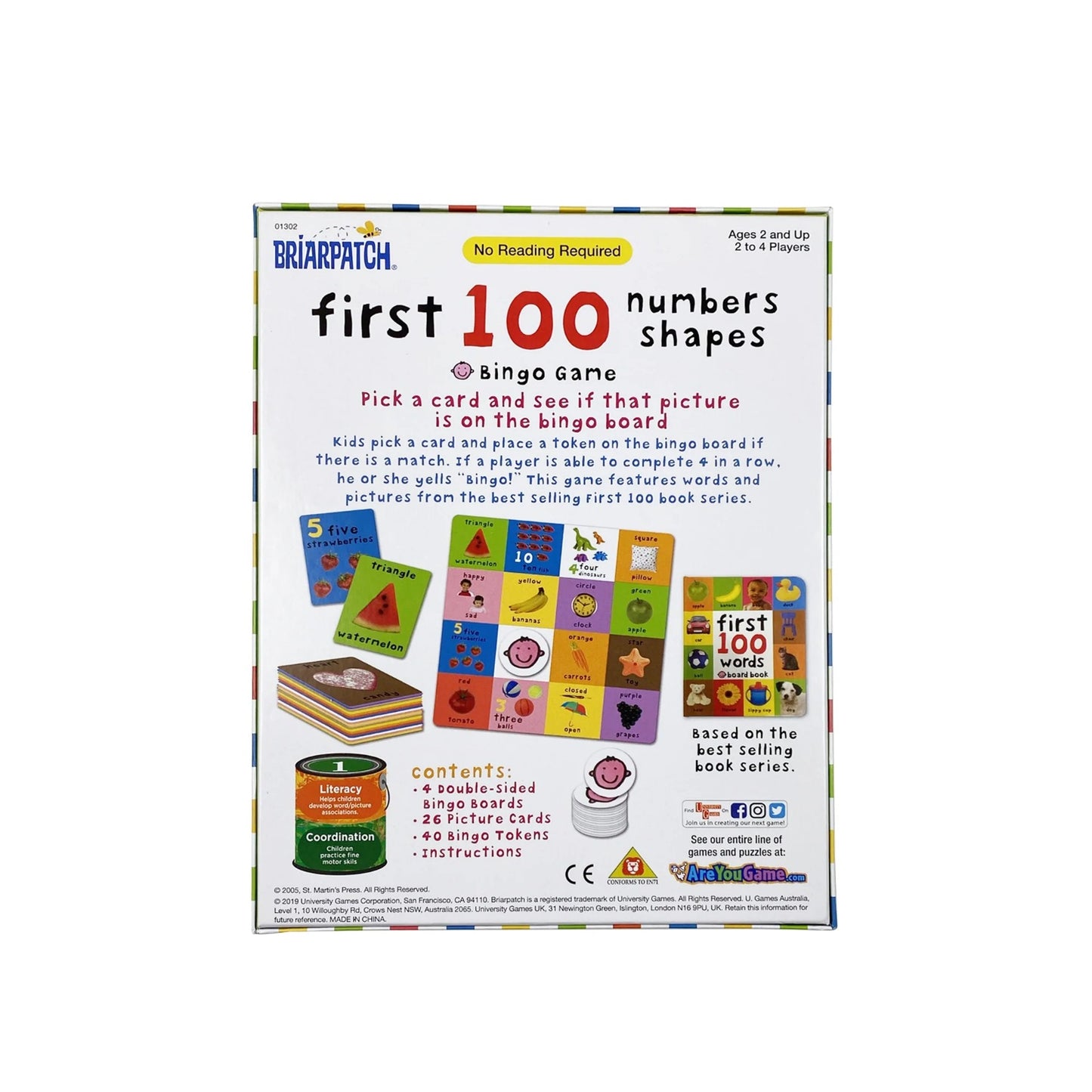 First 100 Numbers and Shapes Bingo Game | First Learning Game For Kids