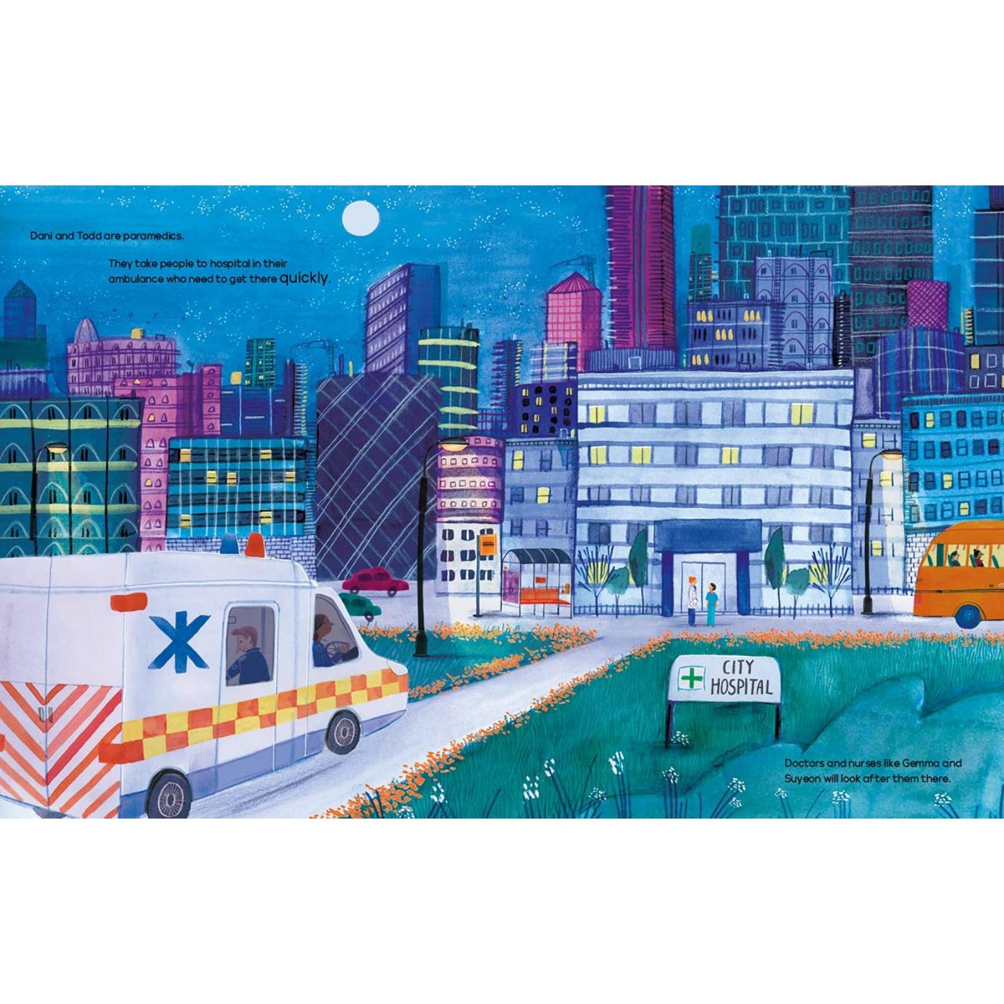 All Through the Night: People Who Work While We Sleep | Paperback | Children's Book