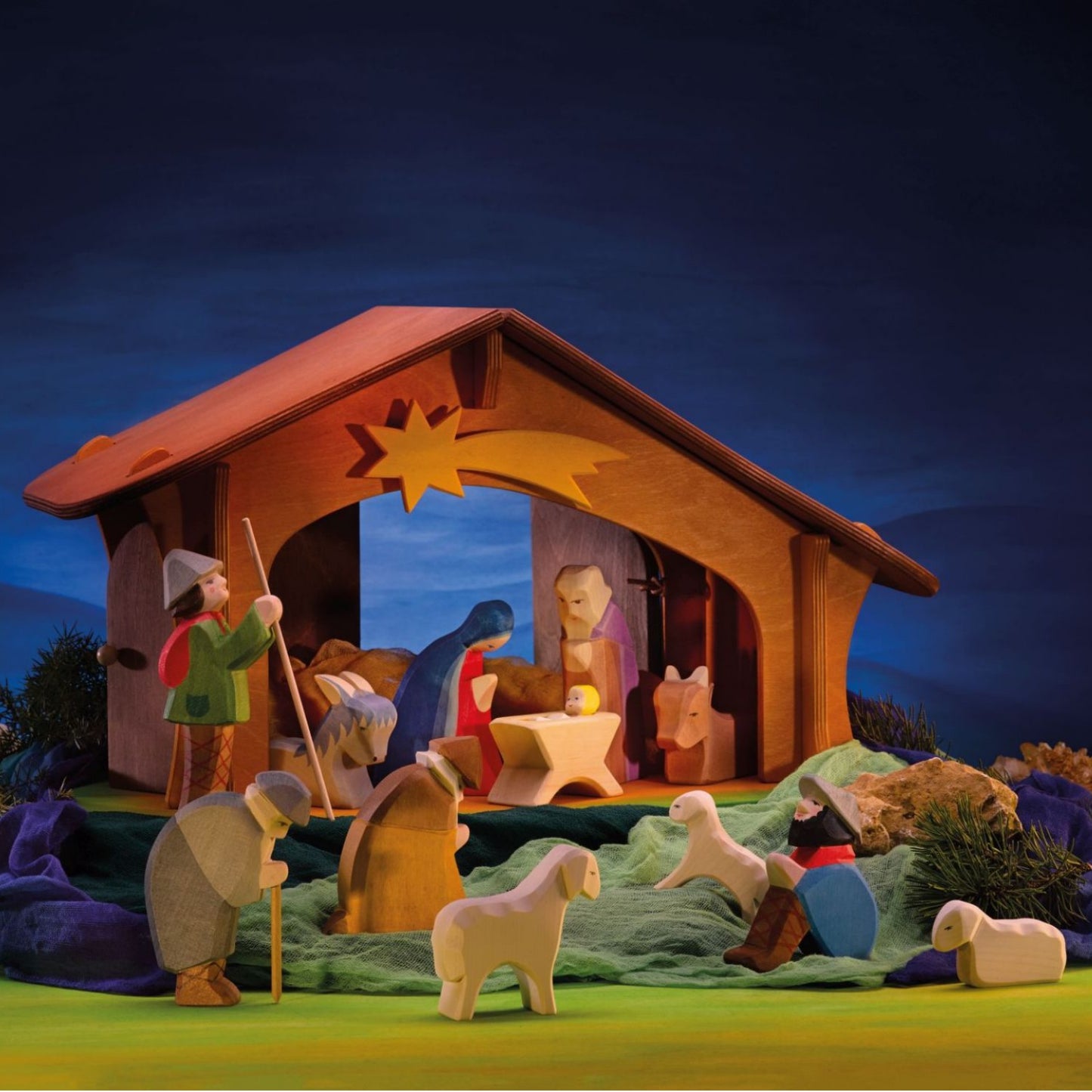 Standing Sheep | Farm Animal Figure | Wooden Toys for Kids