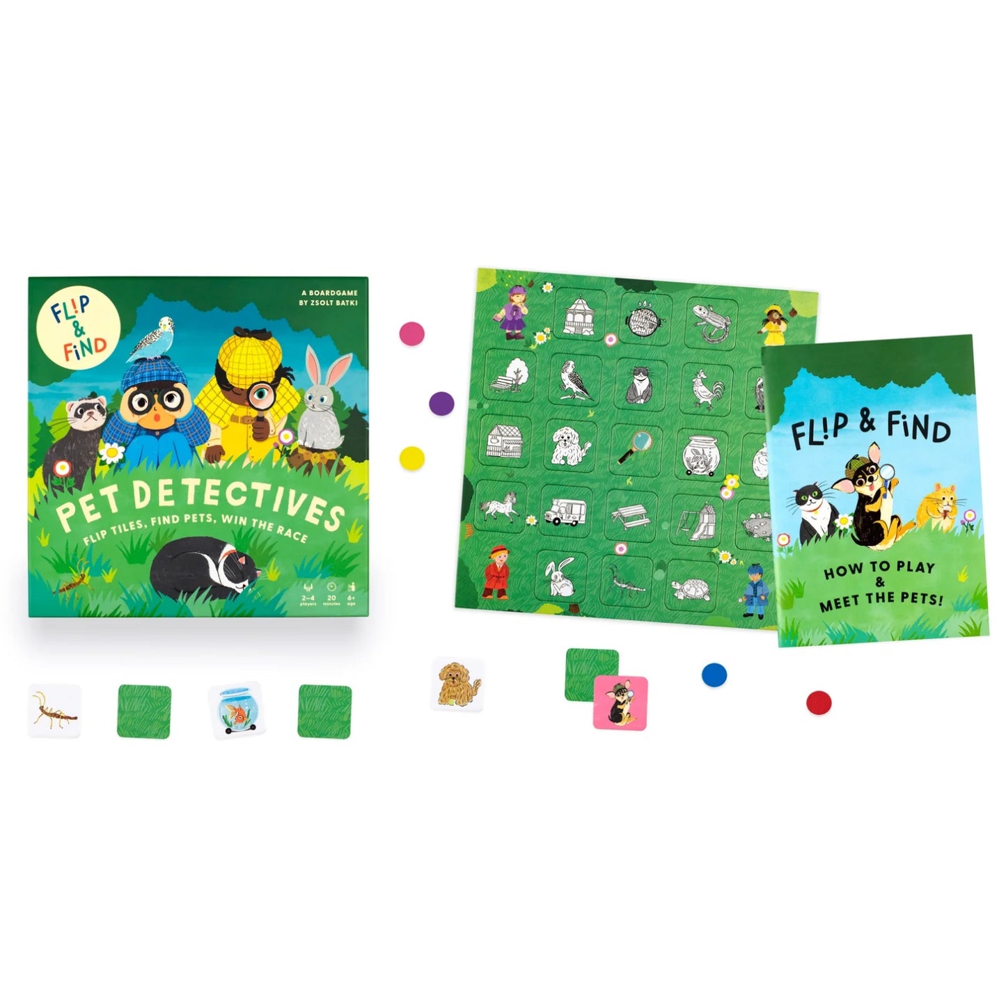 Flip and Find: Pet Detectives | Children's Board Games