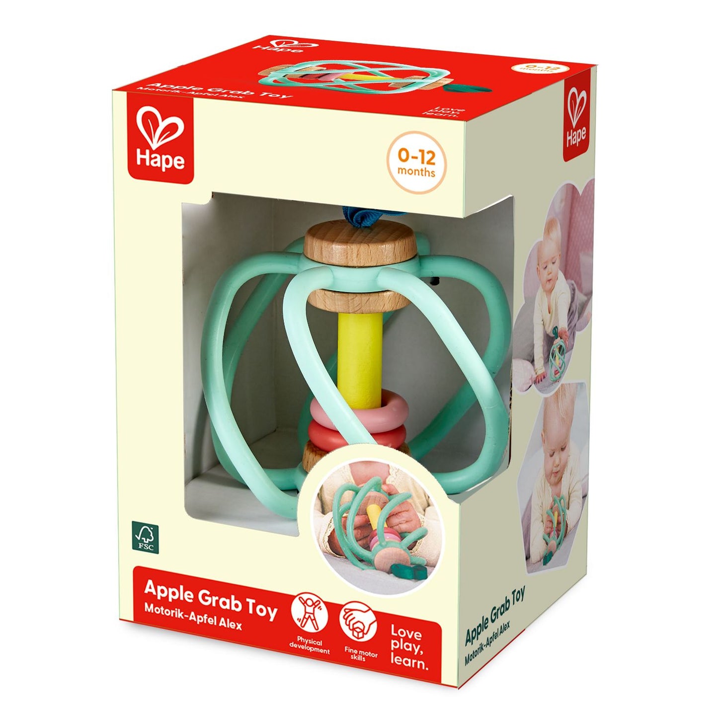 Apple Grab Toy | Rattle | Baby Activity Toys