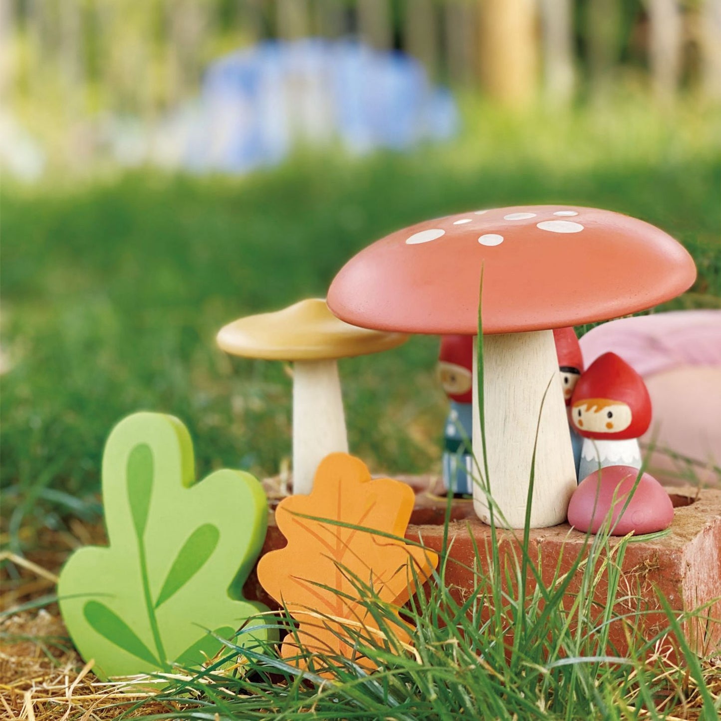 Woodland Gnome Family | Open-Ended Play Wooden Doll Set For Kids