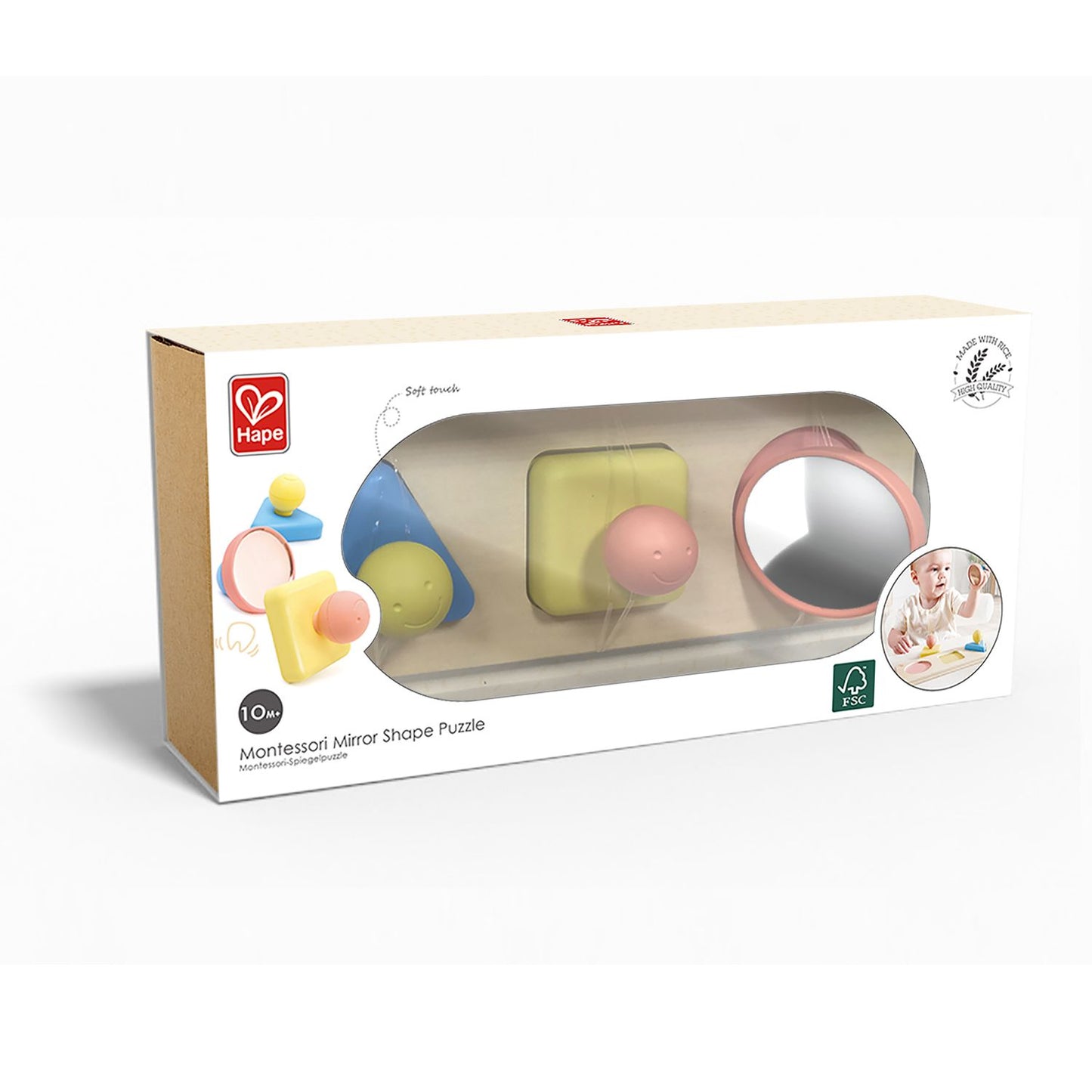 Montessori Mirror Shape Puzzle | Eco Baby Activity Toys