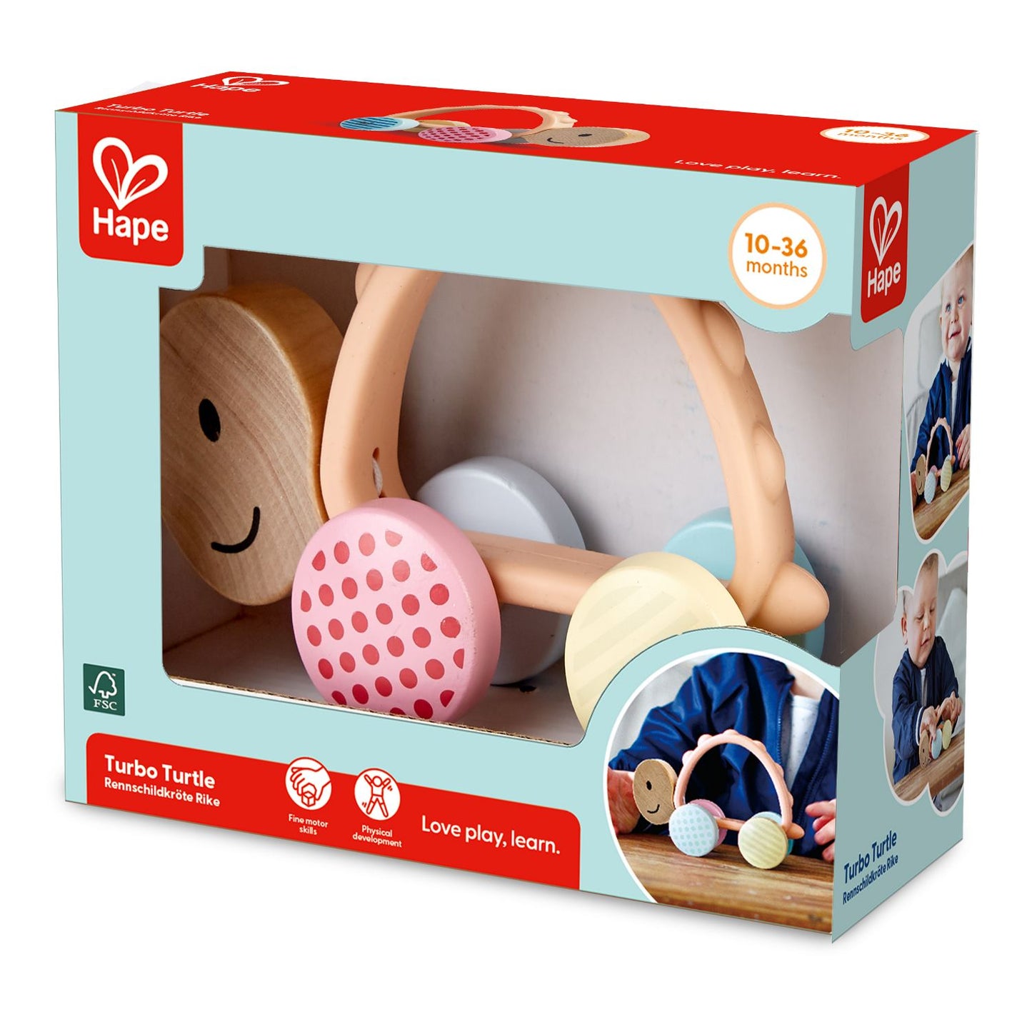 Turbo Turtle | Push & Pull Toy | Baby Activity Toys