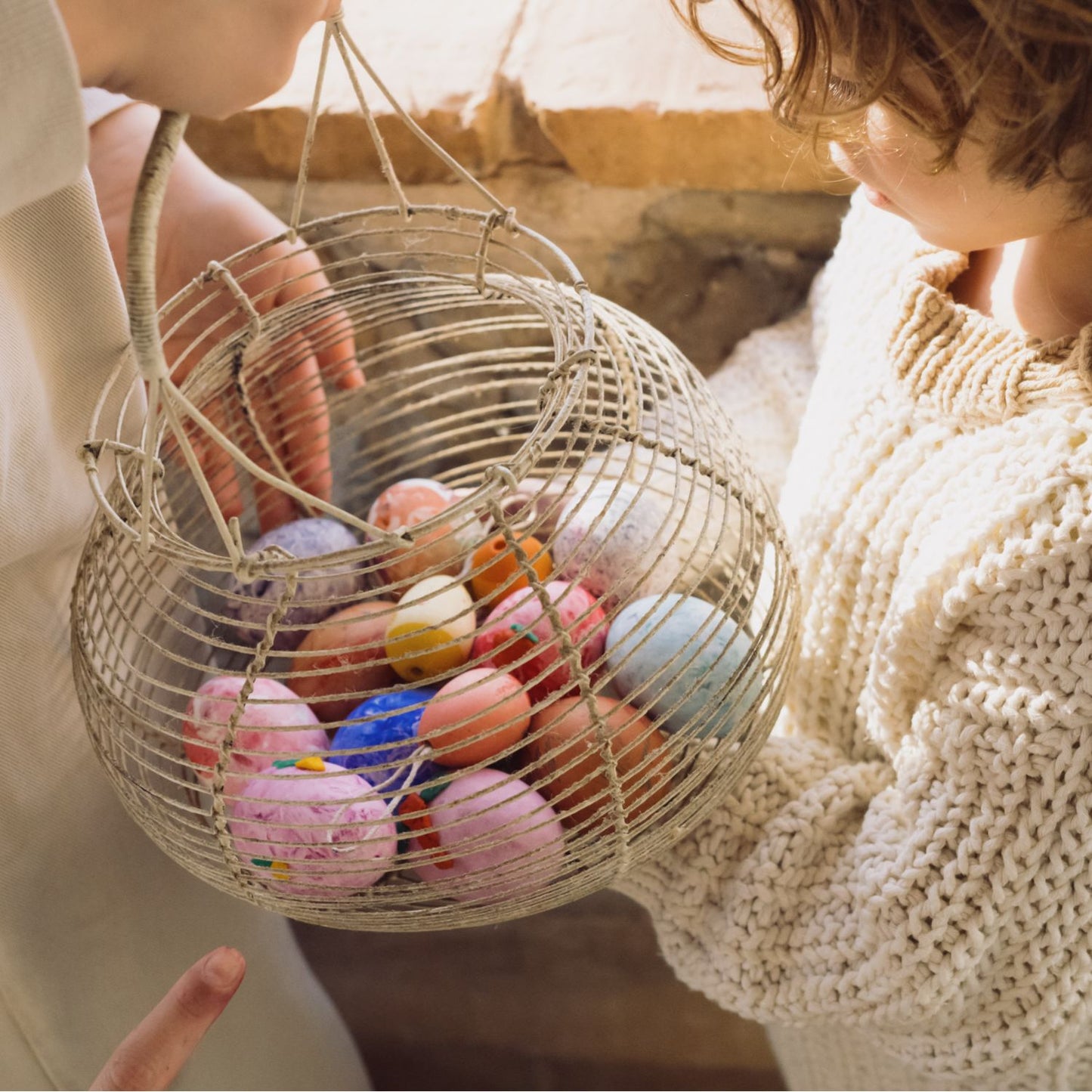 Sunrise Eggs | Set of 3 Hand-Crafted Wooden Easter Decorations | Wooden Home & Seasonal Decorations