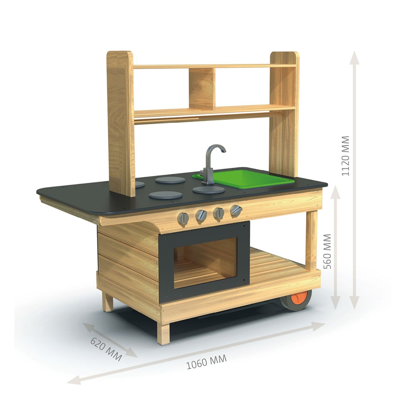 Mobile Kitchen | Children's Wooden Mud Kitchen
