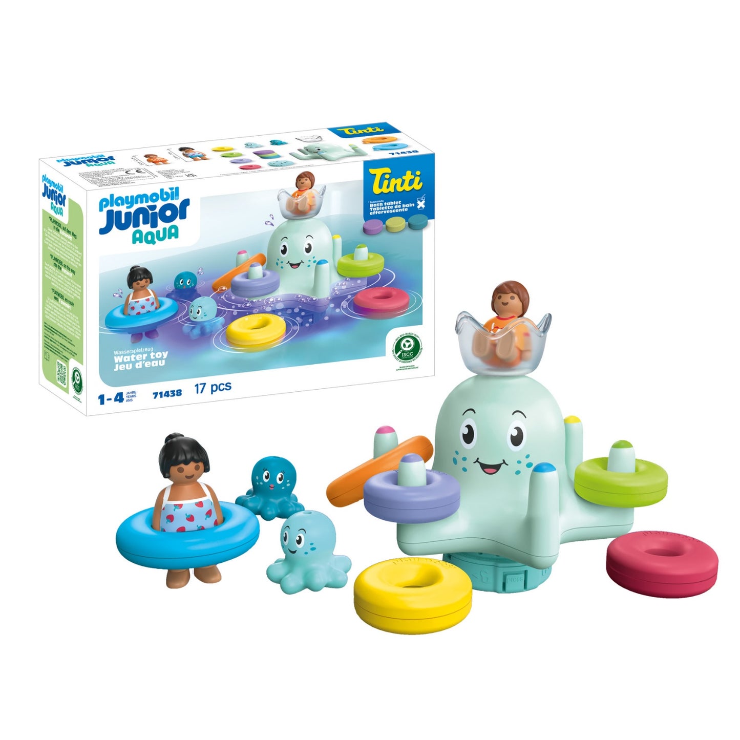 Colourful Kraken | Junior Aqua & Tinti | Bath Toys | 1 - 4 Years