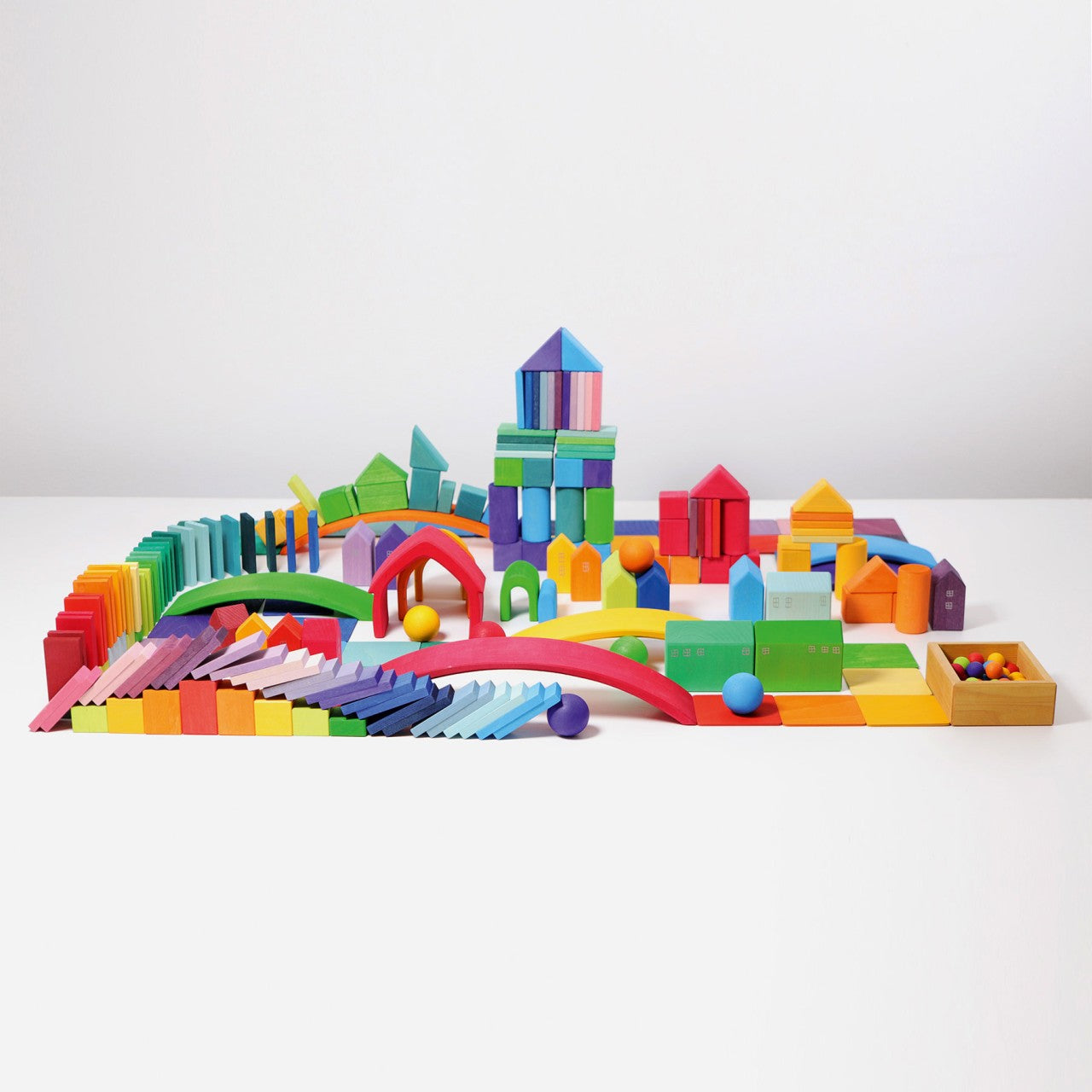 Shapes and Colours | Building Set | Wooden Toys for Kids