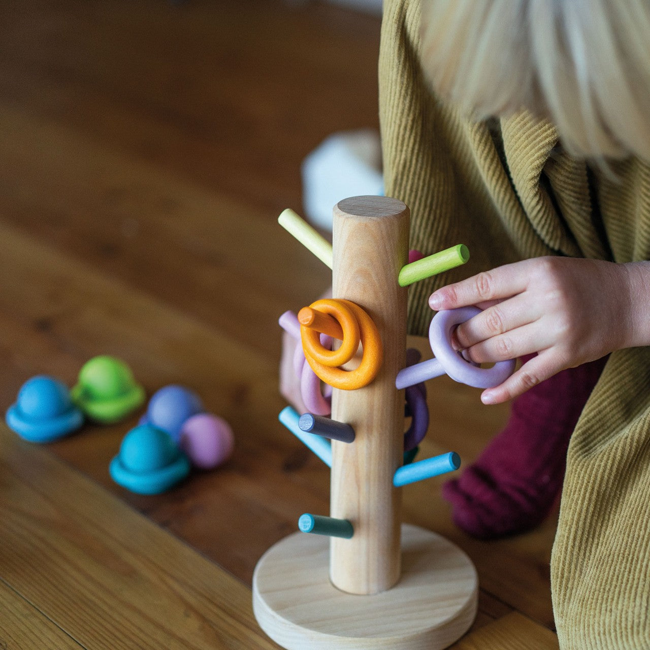 Sorting Helper Building Rings Pastel | Sorting & Stacking Toys for Kids