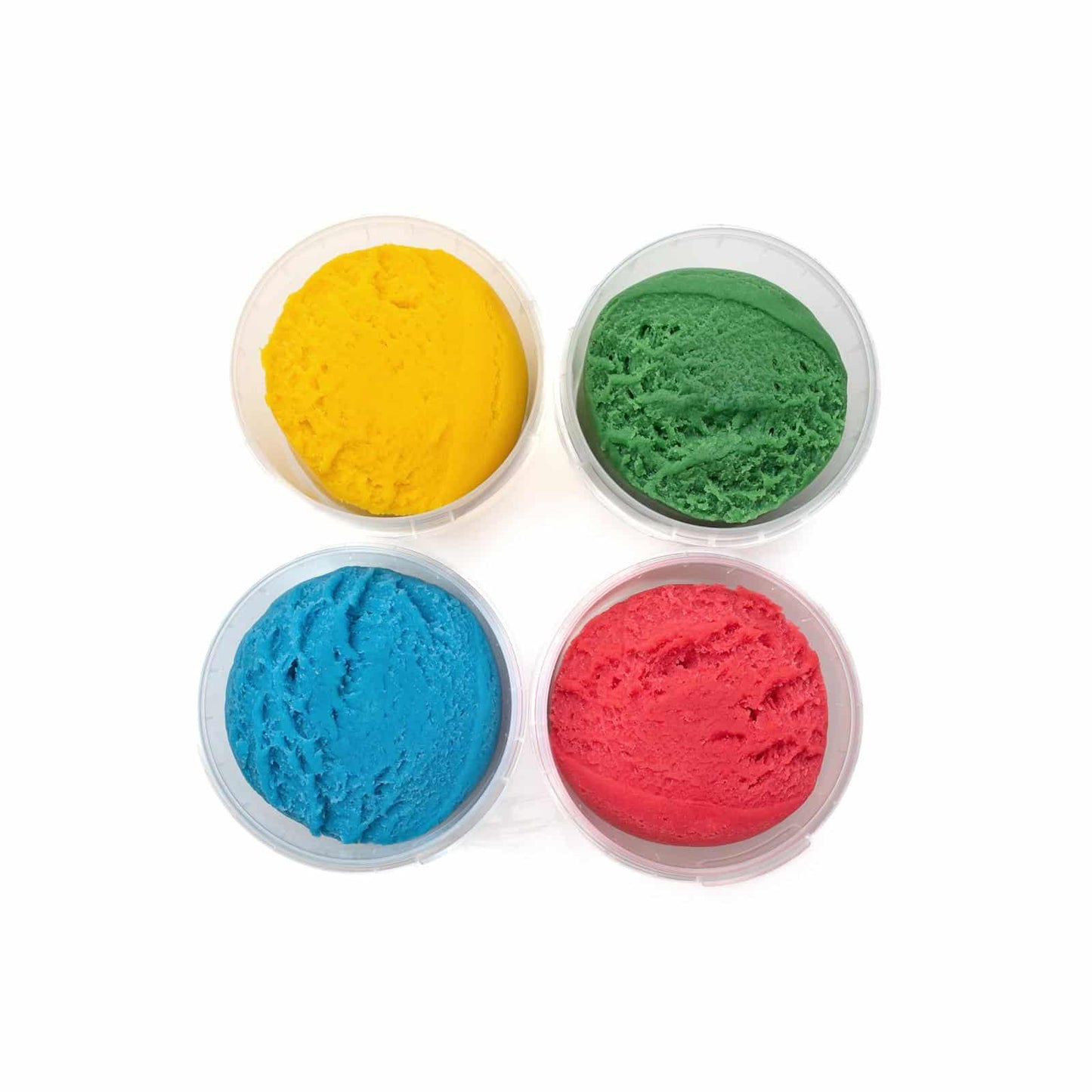 Kid’s Organic Soft Modelling Clay Red, Yellow, Green & Blue | Child-Safe, Eco-Friendly, Plant-based | Certified Organic