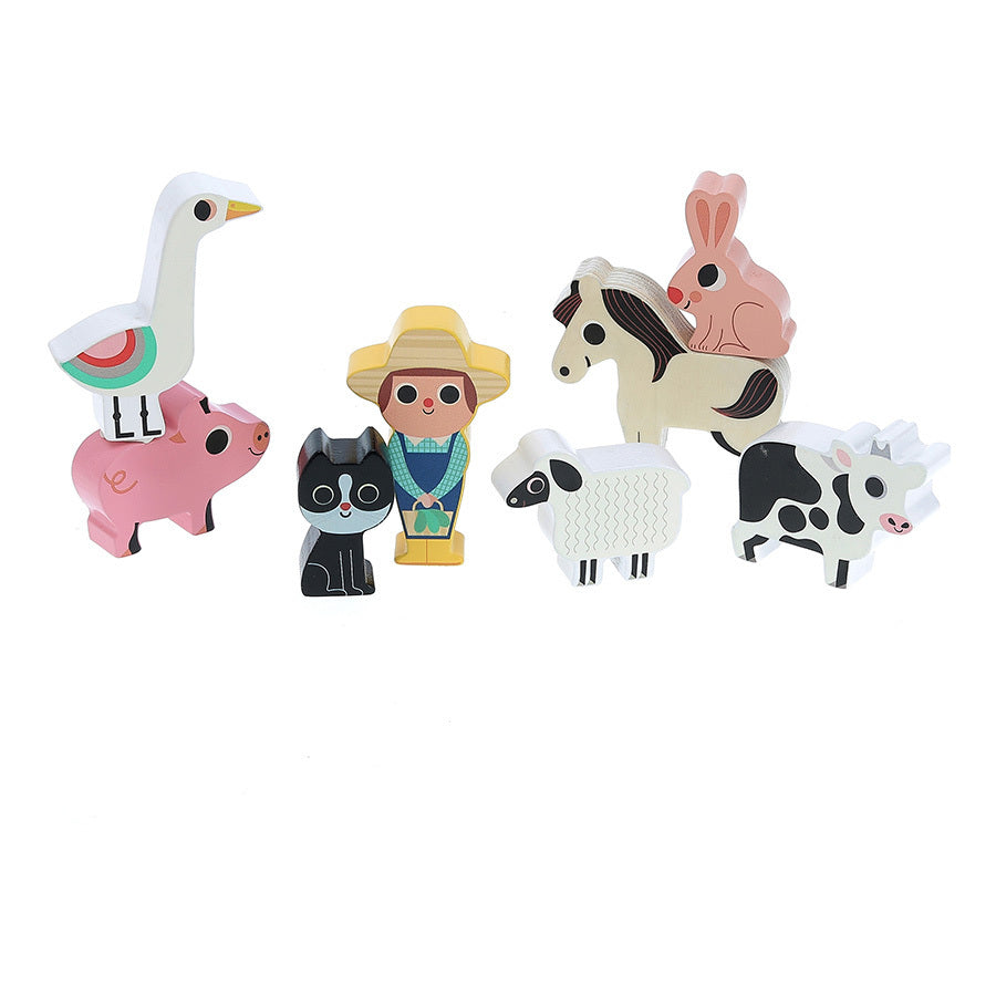 My Beautiful Farm Shape Sorter with 8 Figures | Designed by Ingela P. Arrhenius | Wooden Toddler Activity Toy