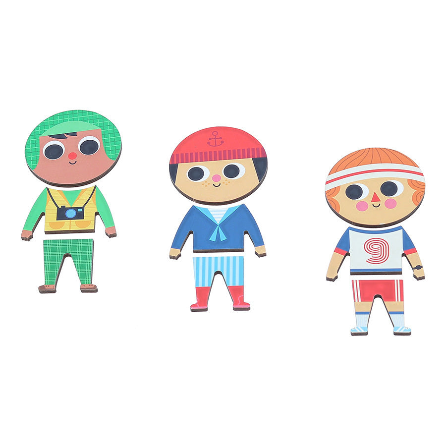 Jules Moody Wooden Puzzle | Designed by Ingela P. Arrhenius | Wooden Toddler Activity Toy