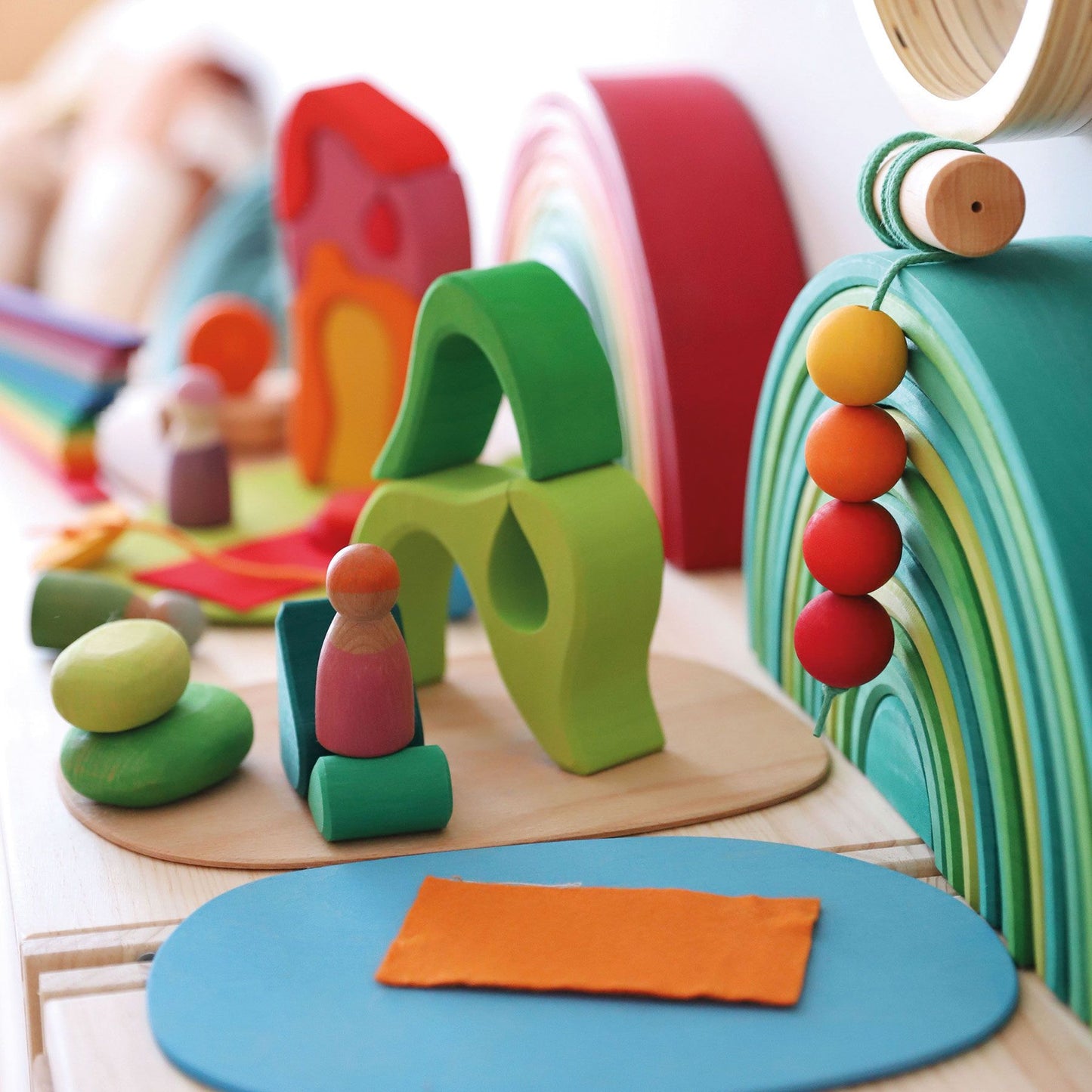 Play in the Woods | Small World Playset | Wooden Toys for Kids | Open-Ended Play