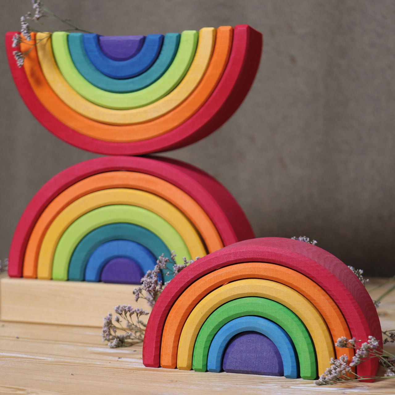 Rainbow Stacking Tower | Wooden Toys for Kids | Toddler Activity Toy