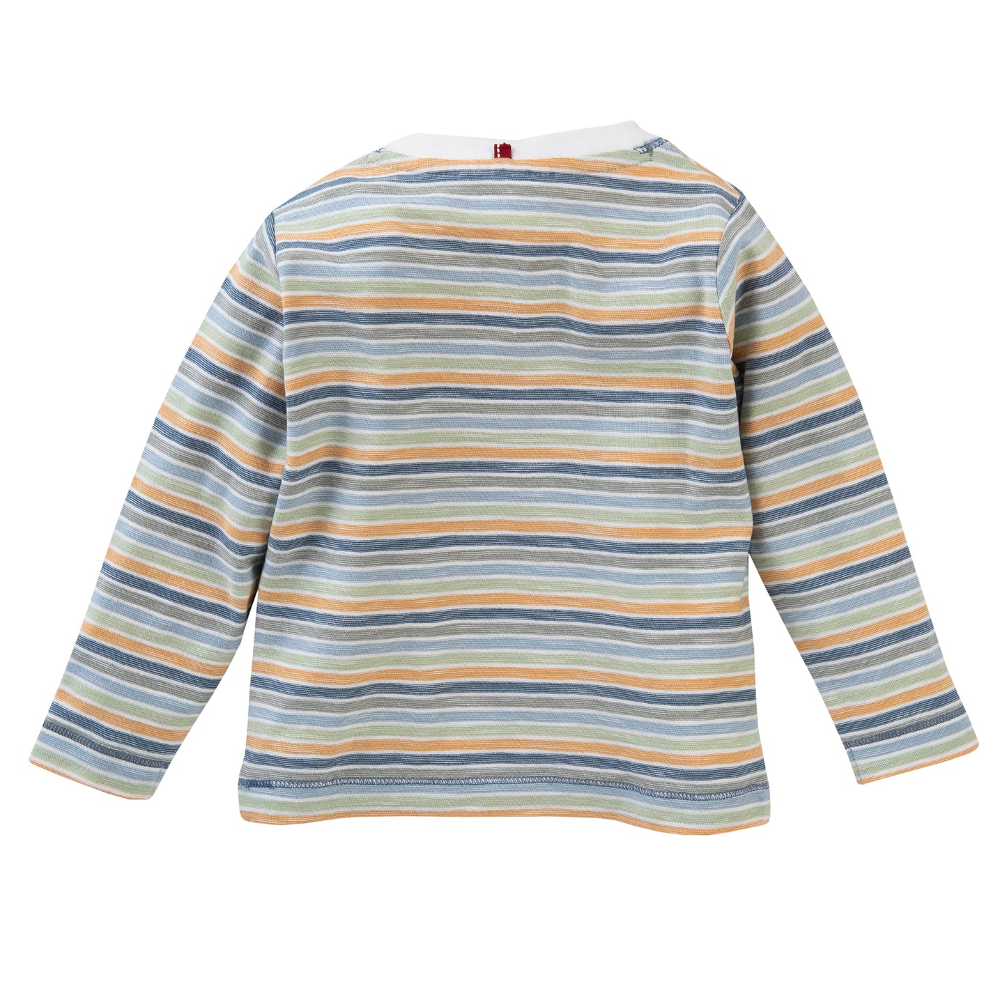 People WEAR ORGANIC Multi Striped | Long Sleeve Baby Top | GOTS Organic Cotton | Back | BeoVERDE Ireland