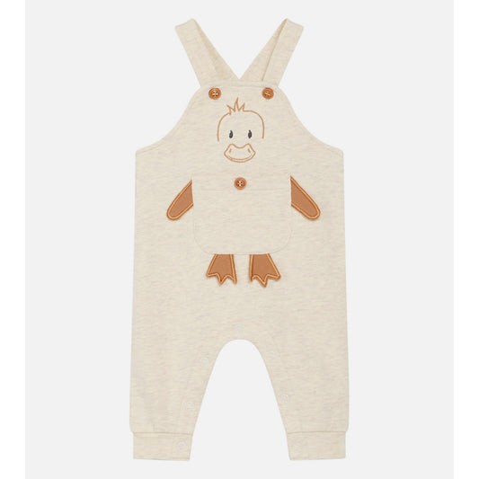 Hust & Claire Duckling Dungarees | Wheat Yellow | Baby & Toddler Pants | GOTS Organic Cotton | Front | BeoVERDE Ireland
