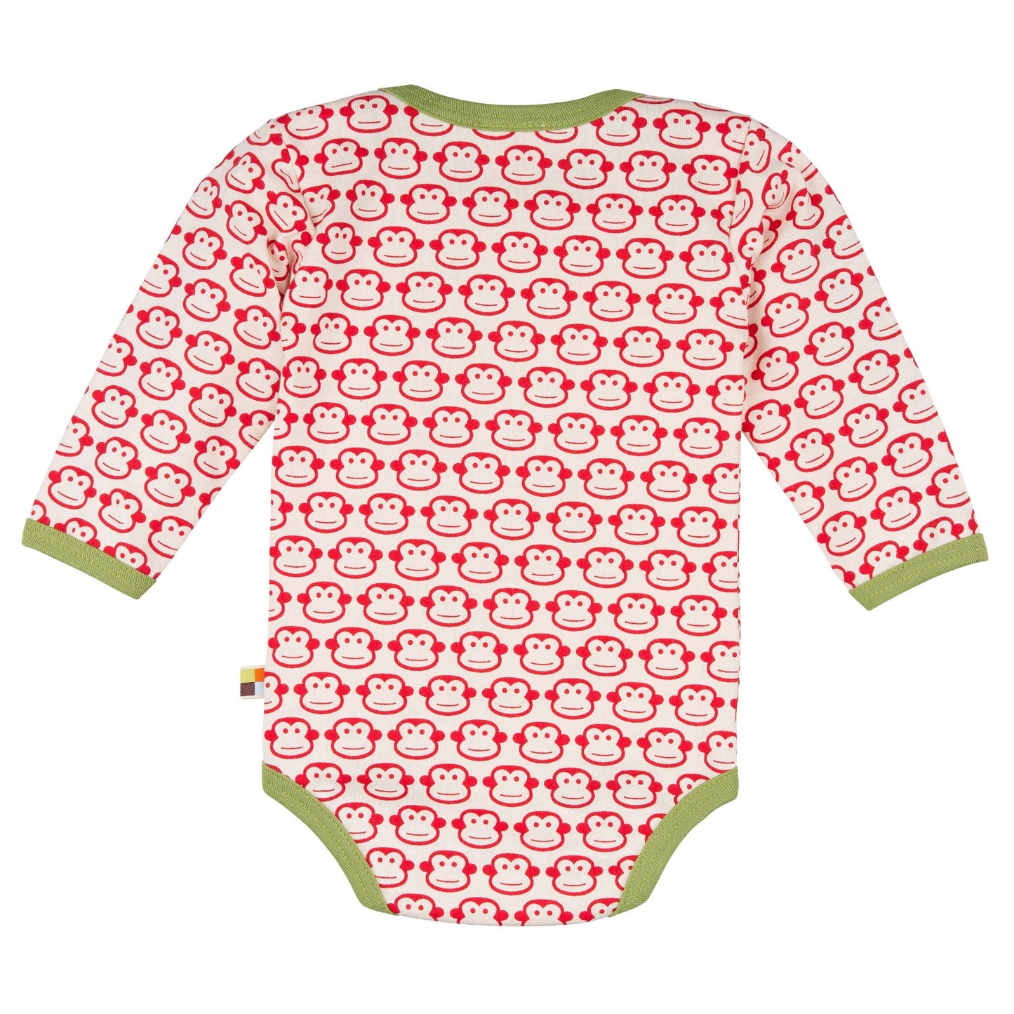 Loud + Proud Monkeys | Long Sleeve Body | GOTS Organic Cotton | Baby Bodysuit | Back | BeoVERDE Ireland