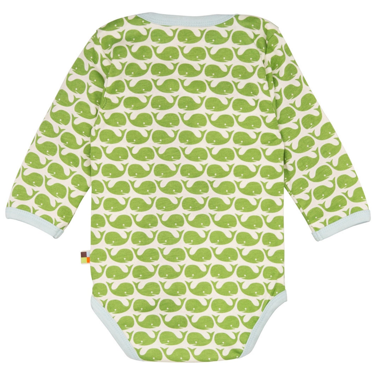 Loud + Proud Whales | Long Sleeve Body | GOTS Organic Cotton | Baby Bodysuit | Back | BeoVERDE Ireland