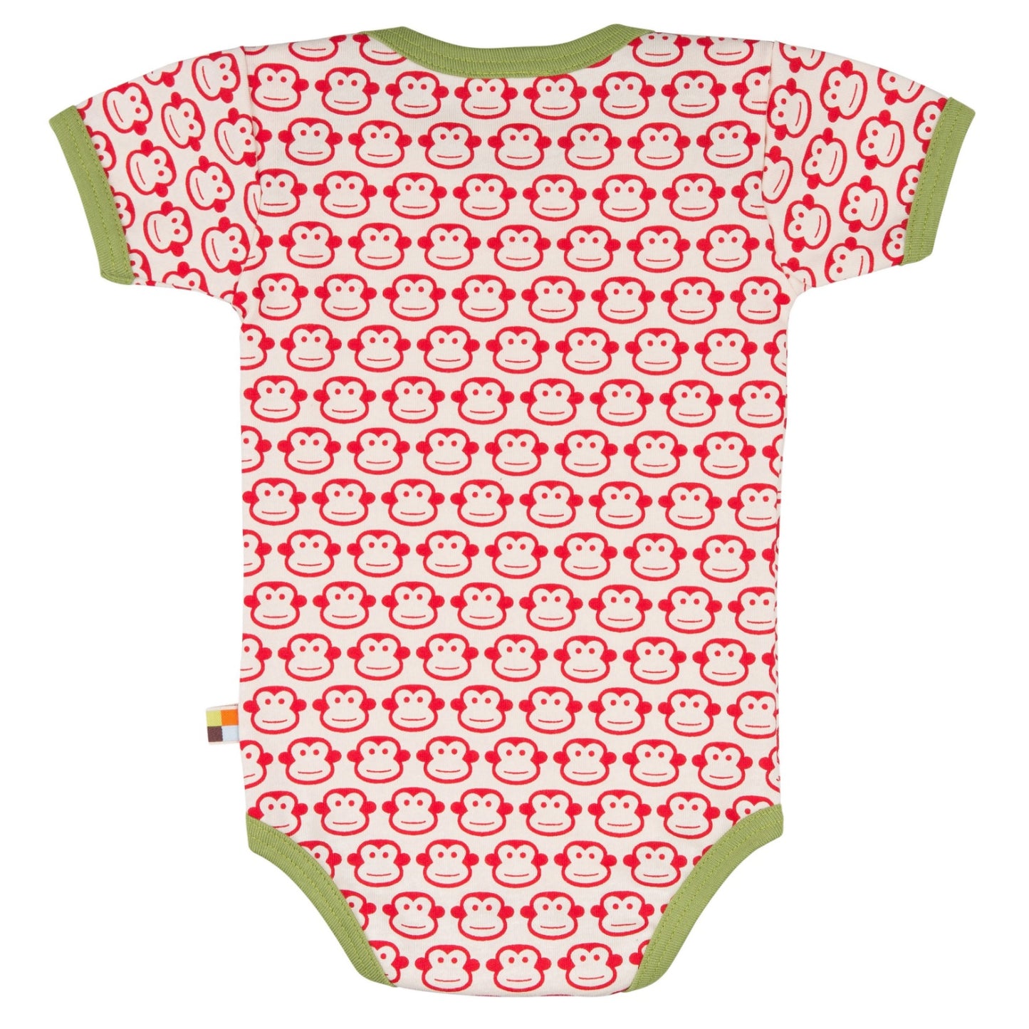 Loud + Proud Monkeys | Short Sleeve Baby Body | GOTS Organic Cotton | Baby Bodysuit | Back | BeoVERDE Ireland