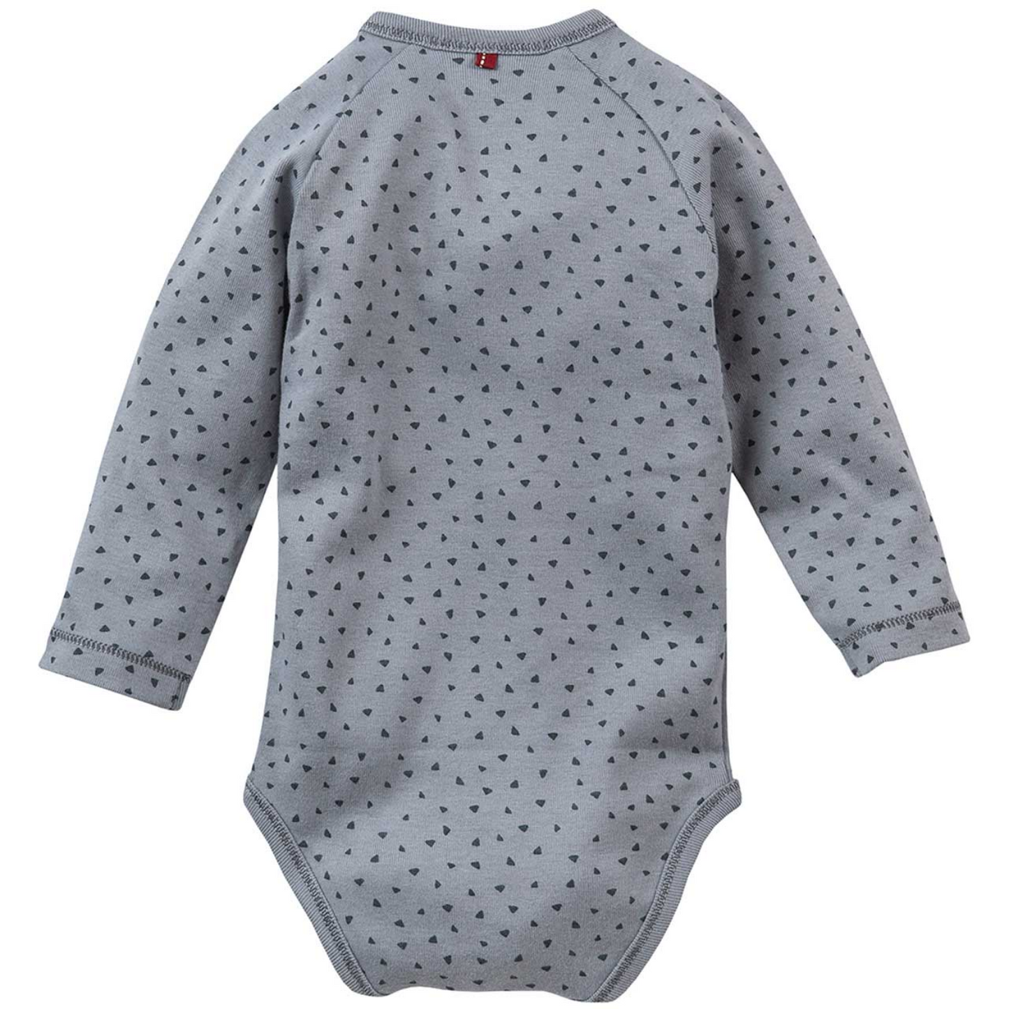 People WEAR ORGANIC Blue Sparkles | Long Sleeve Kimono Body | GOTS Organic Cotton | Baby Bodysuit | Back | BeoVERDE Ireland