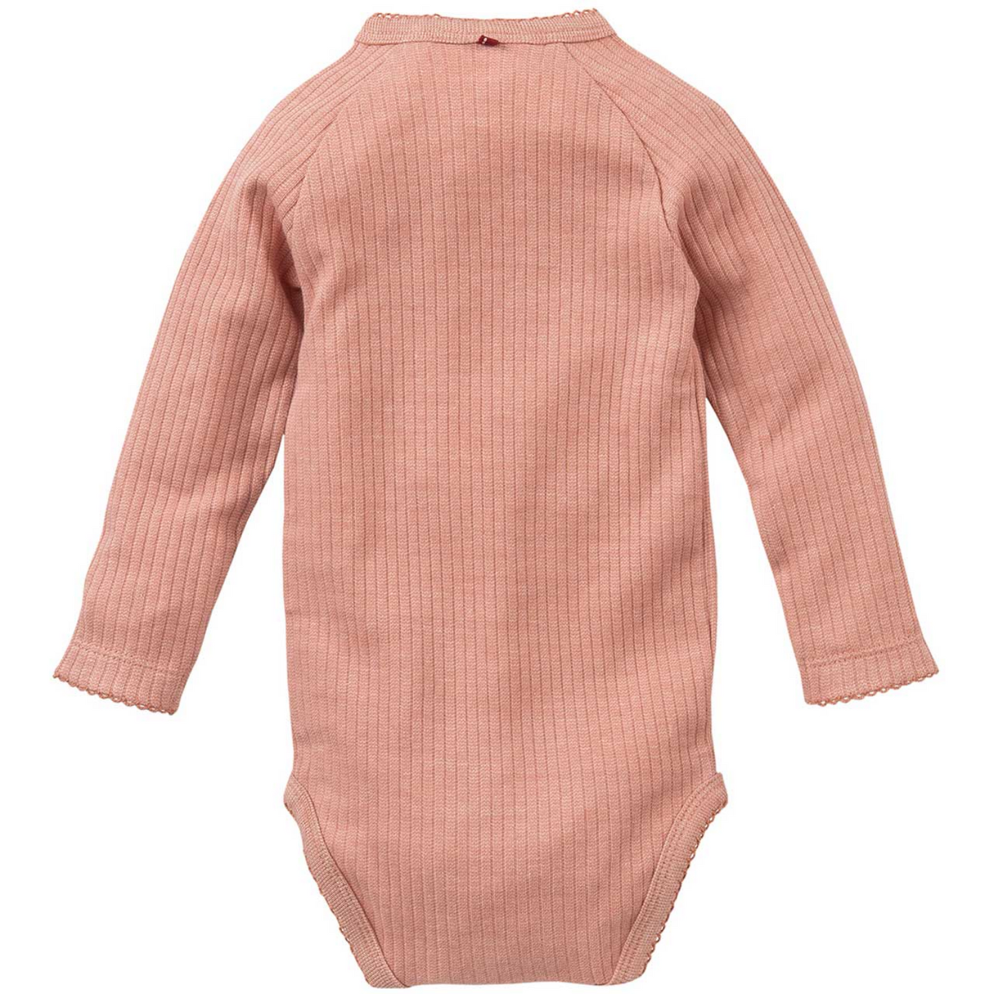 People WEAR ORGANIC Rosé | Long Sleeve Kimono Body | GOTS Organic Cotton | Baby Bodysuit | Back | BeoVERDE Ireland